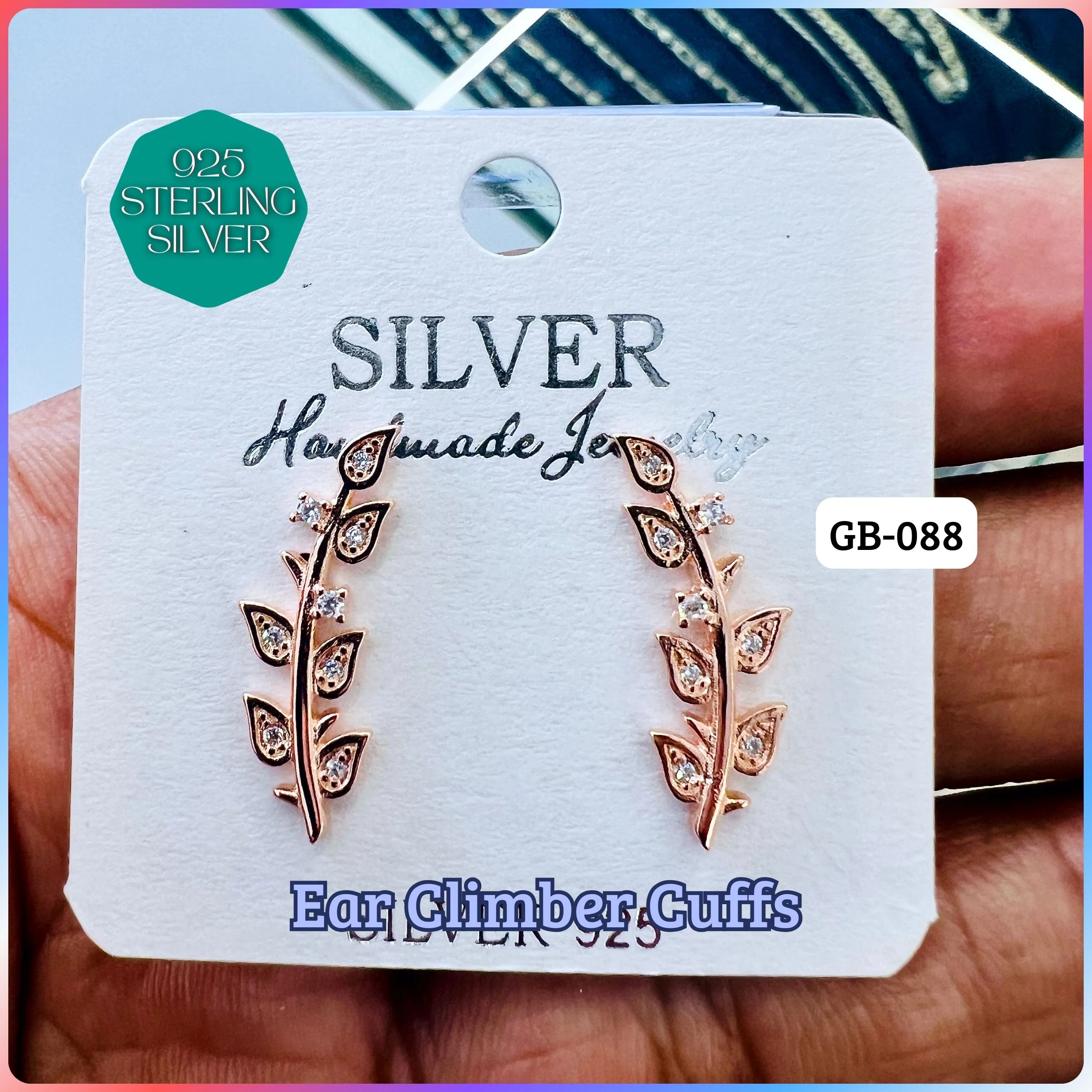 Ear Climber Cuffs - Premium 925 Silver Jewellery - SKU: GB-088-054 - Hyderabad Silver Importers