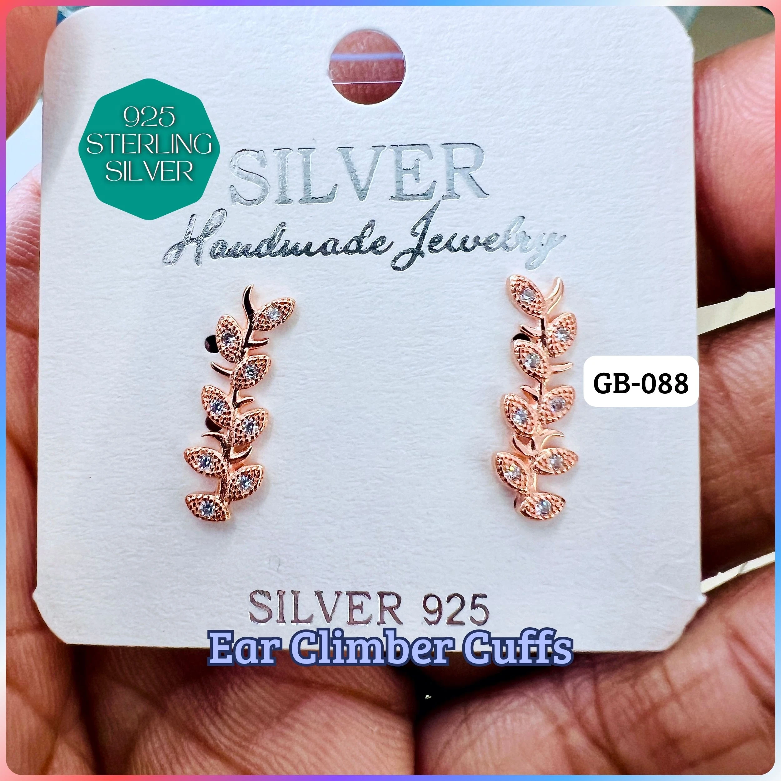 Ear Climber Cuffs - Premium 925 Silver Jewellery - SKU: GB-088-059 - Hyderabad Silver Importers