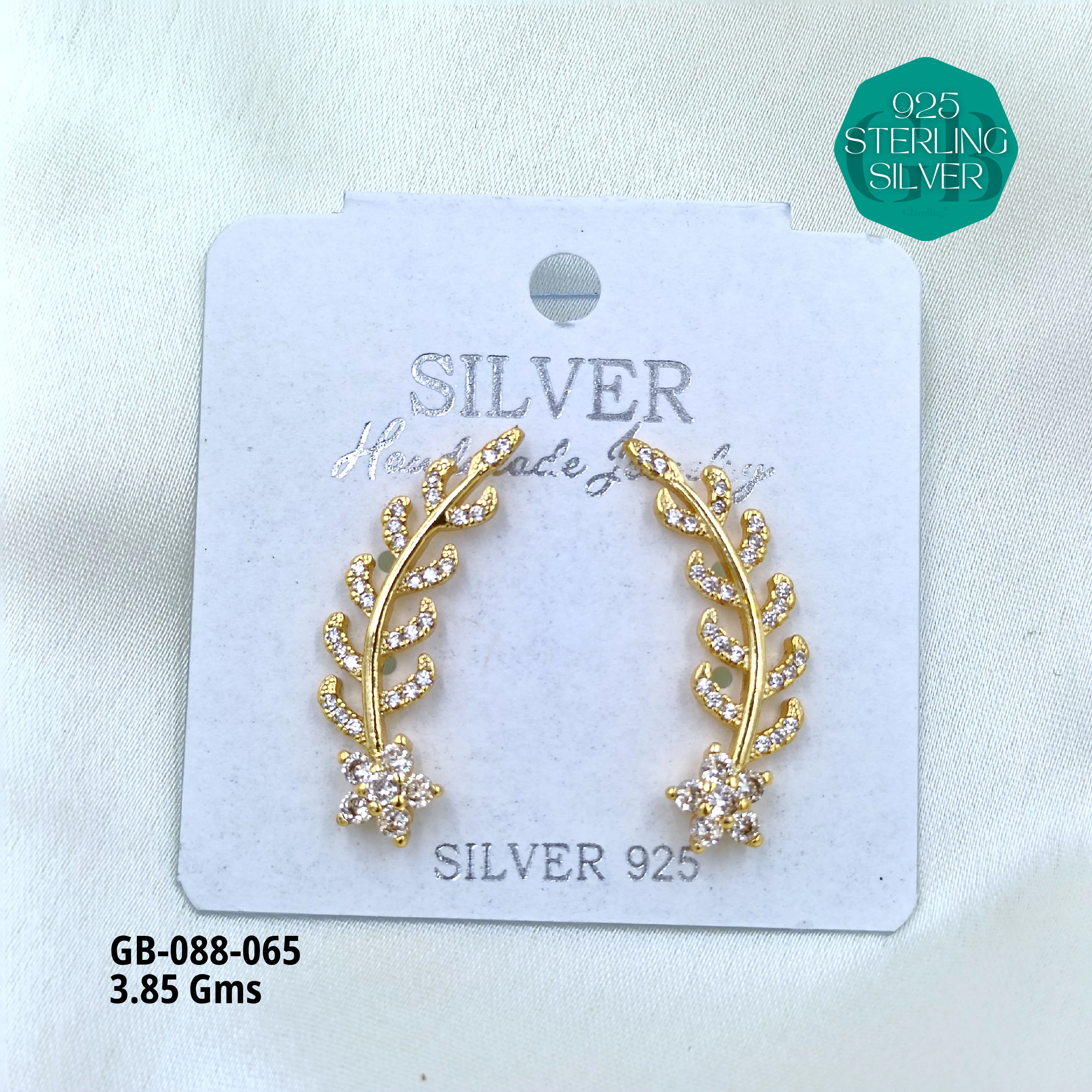 Ear Climber Cuffs - Premium 925 Silver Jewellery - SKU: GB-088-065 - Hyderabad Silver Importers