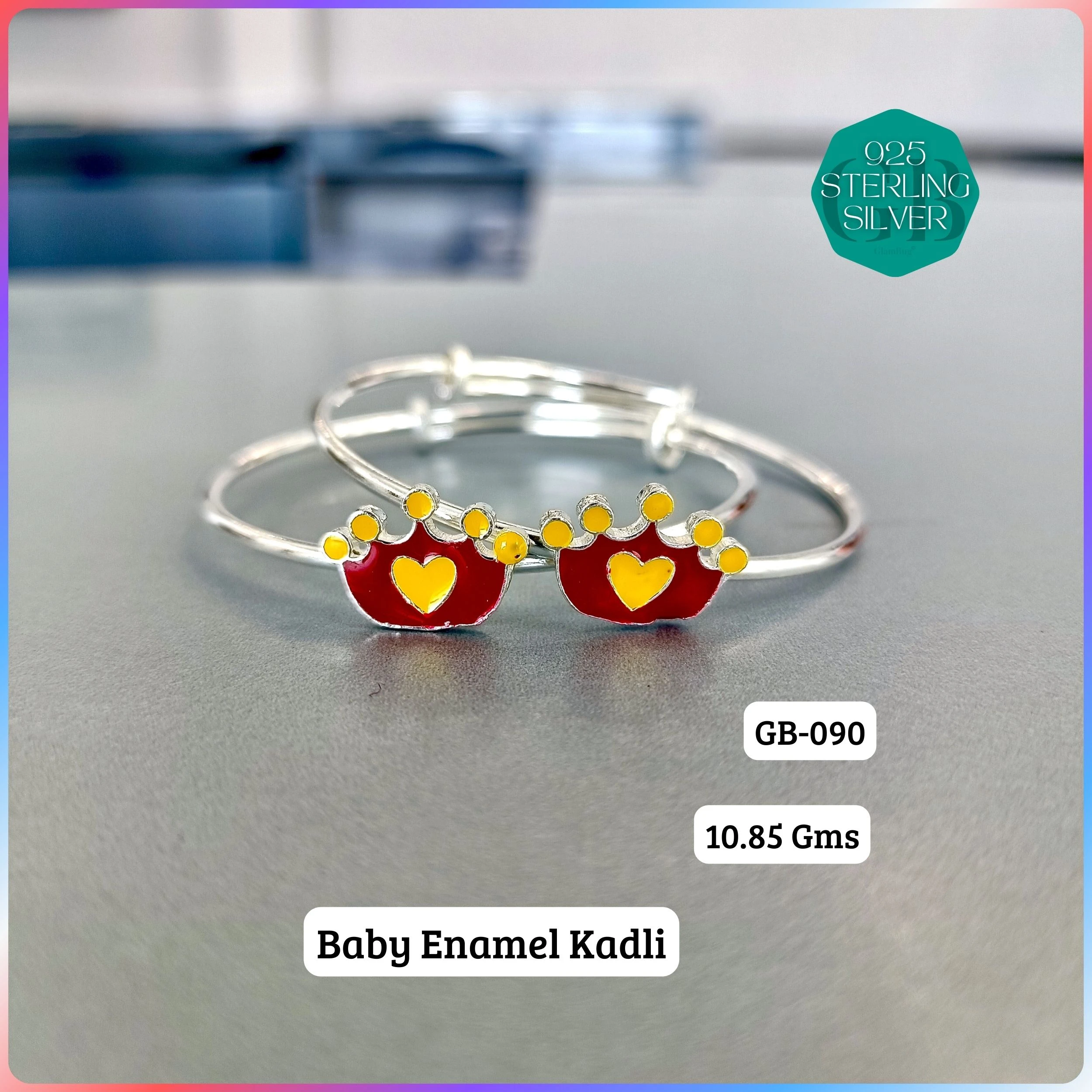 BABY ENM KADLI - Premium 925 Silver Jewellery - SKU: GB-090-011 - Hyderabad Silver Importers