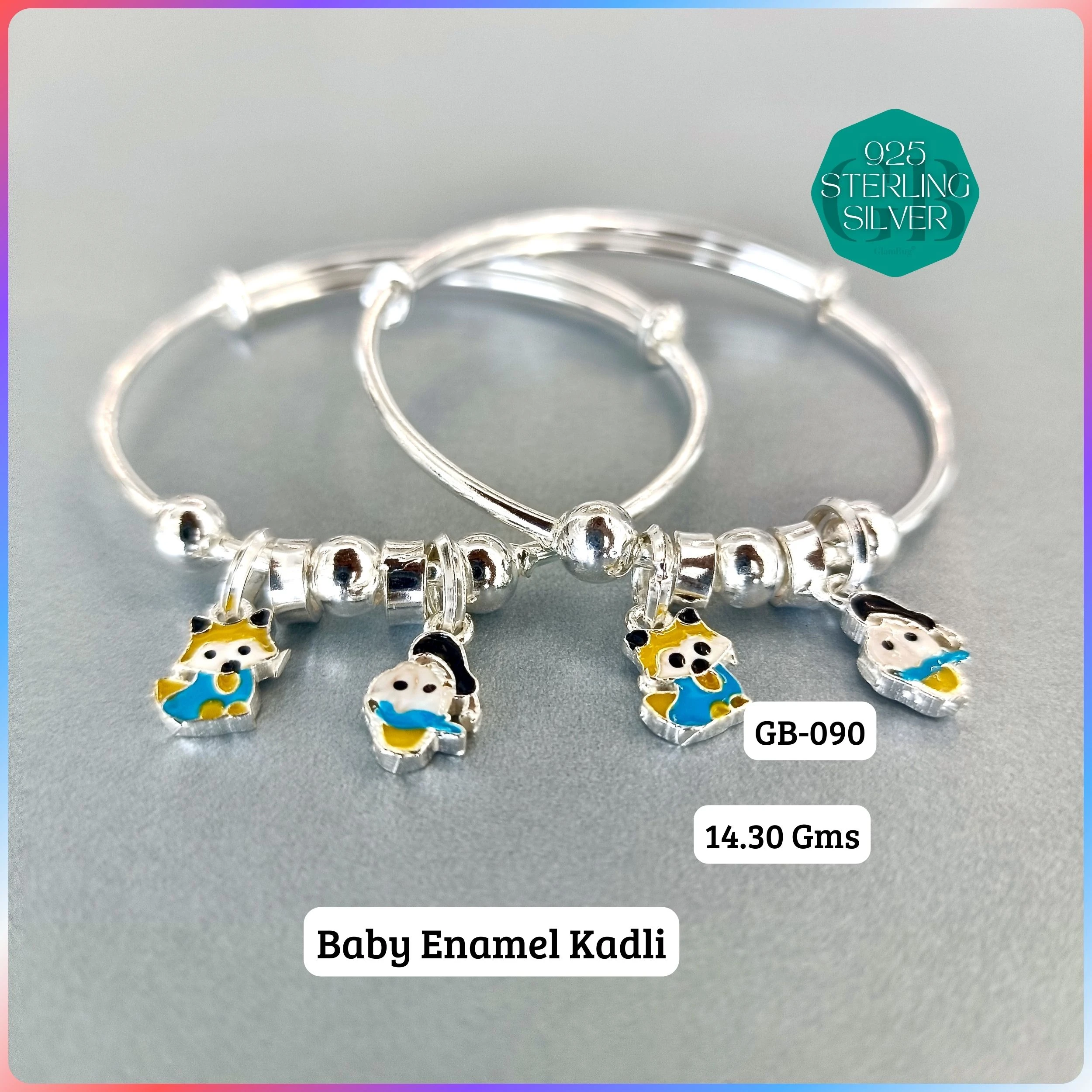 BABY ENM KADLI - Premium 925 Silver Jewellery - SKU: GB-090-019 - Hyderabad Silver Importers