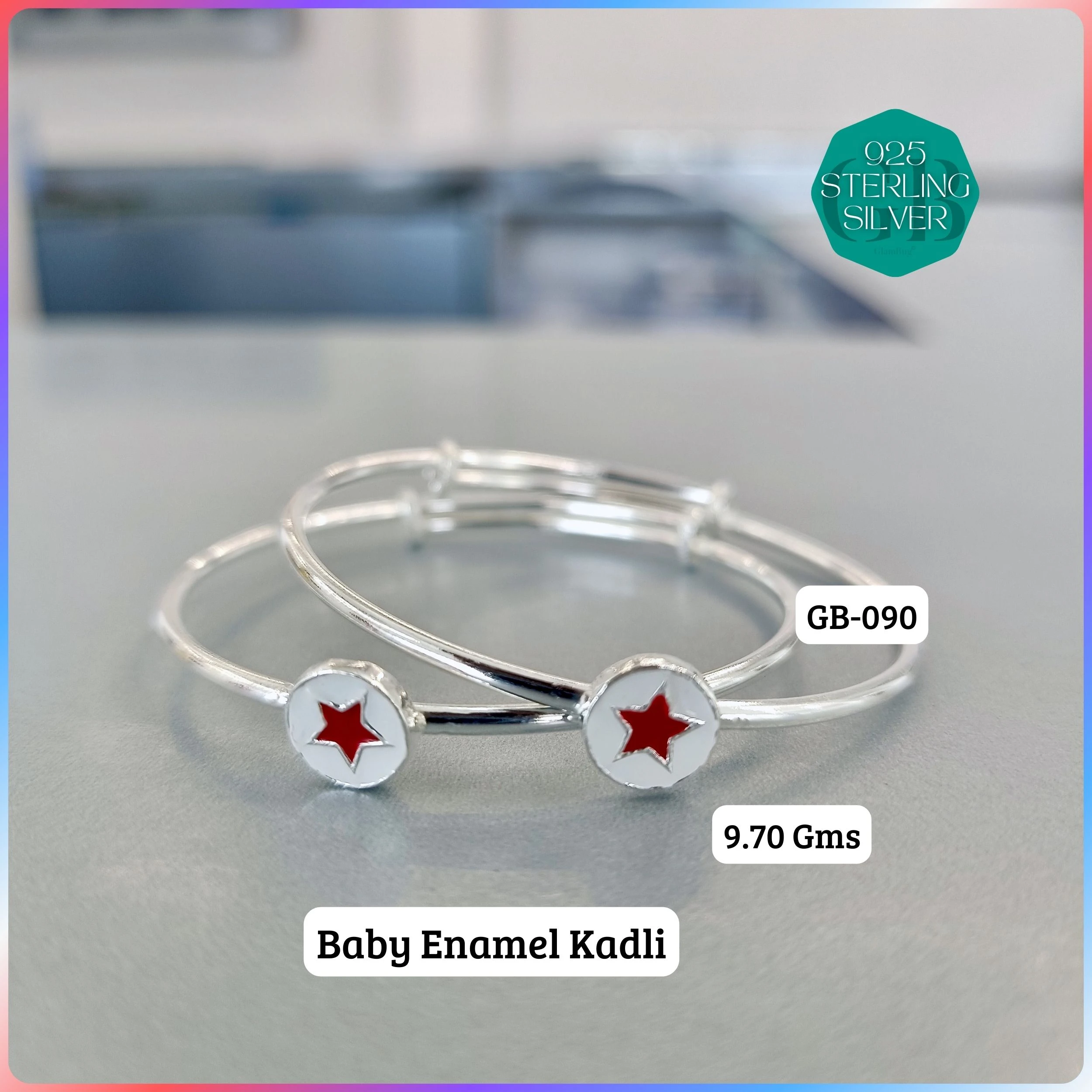 BABY ENM KADLI - Premium 925 Silver Jewellery - SKU: GB-090-030 - Hyderabad Silver Importers