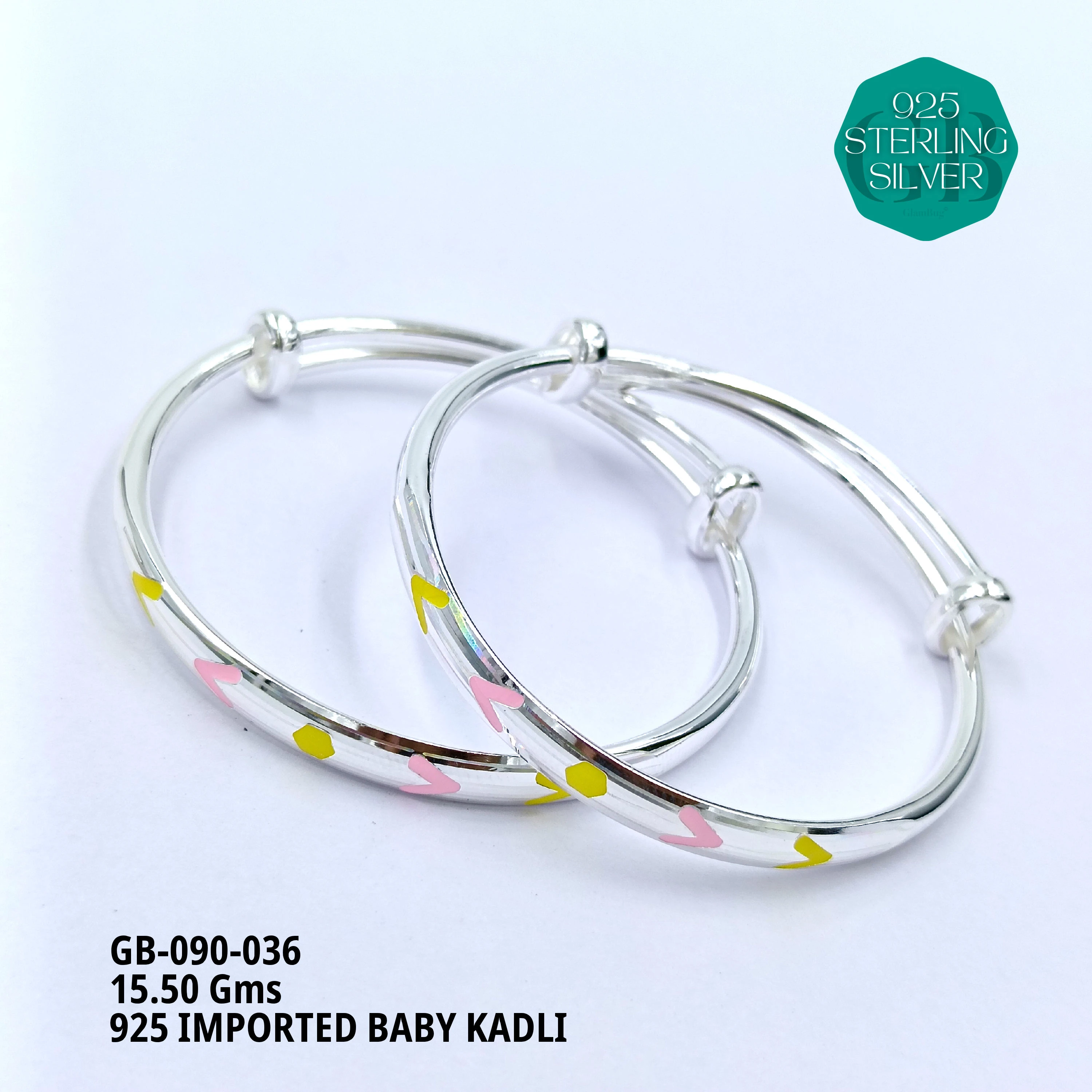 BABY ENM KADLI - Premium 925 Silver Jewellery - SKU: GB-090-036 - Hyderabad Silver Importers