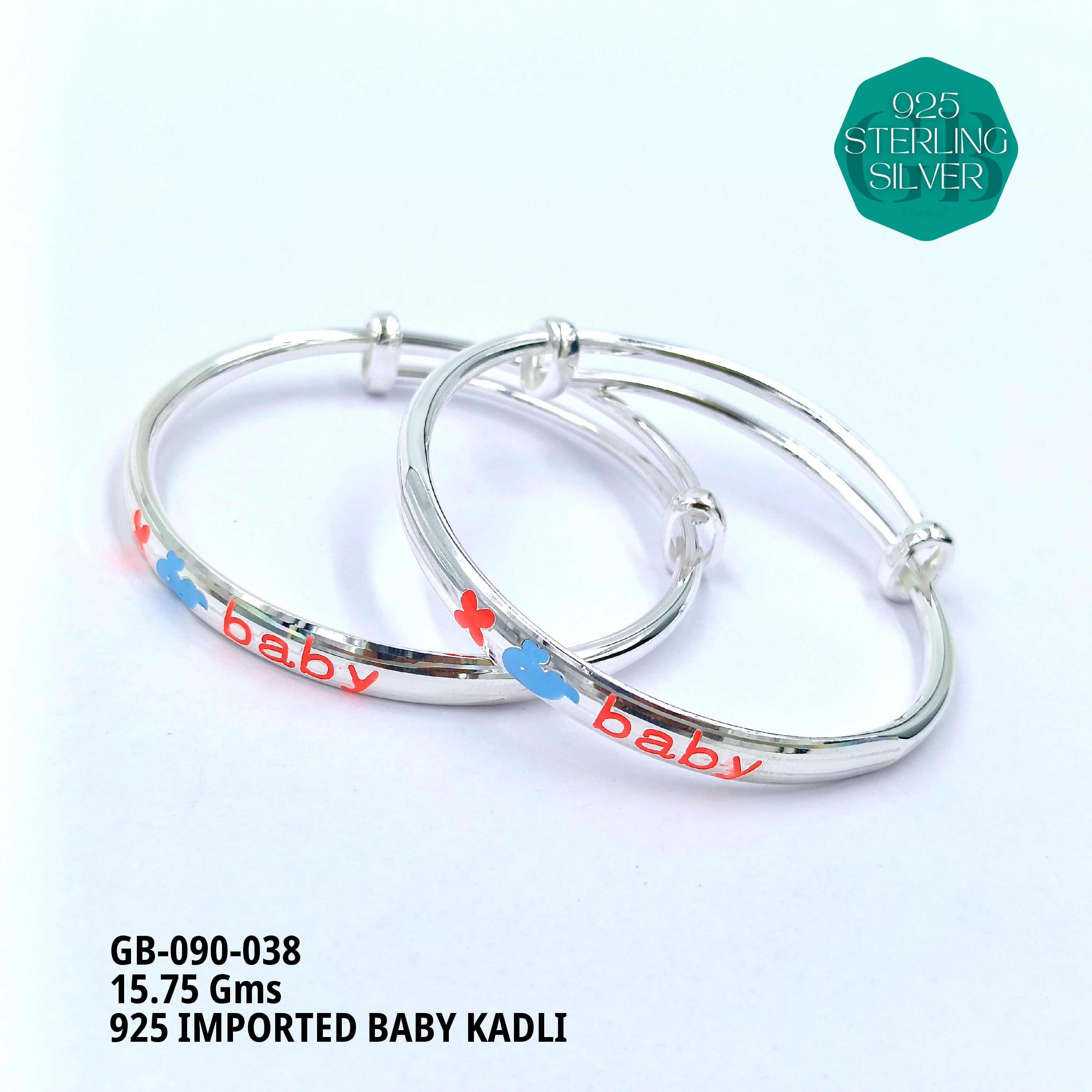 BABY ENM KADLI - Premium 925 Silver Jewellery - SKU: GB-090-038 - Hyderabad Silver Importers
