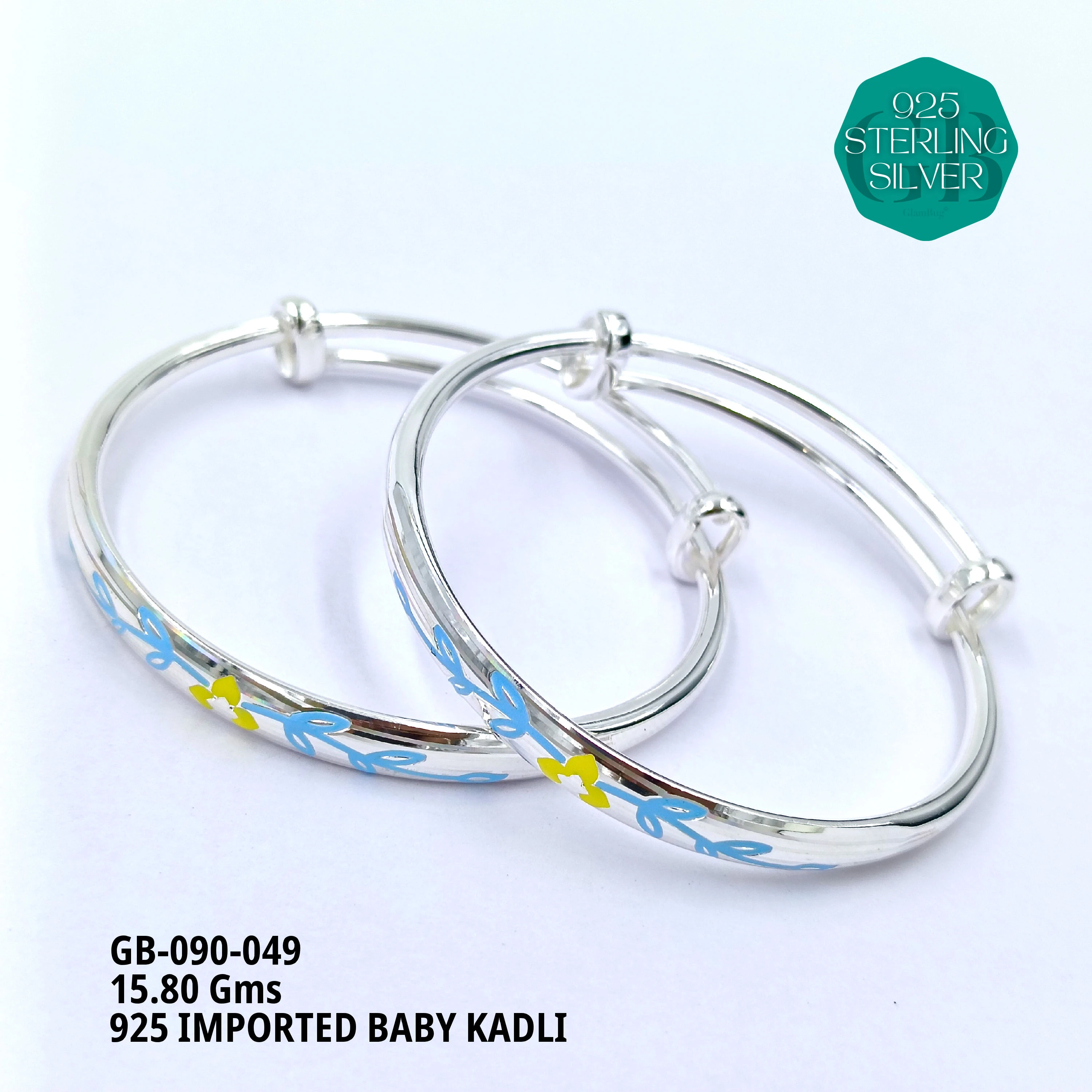 BABY ENM KADLI - Premium 925 Silver Jewellery - SKU: GB-090-049 - Hyderabad Silver Importers