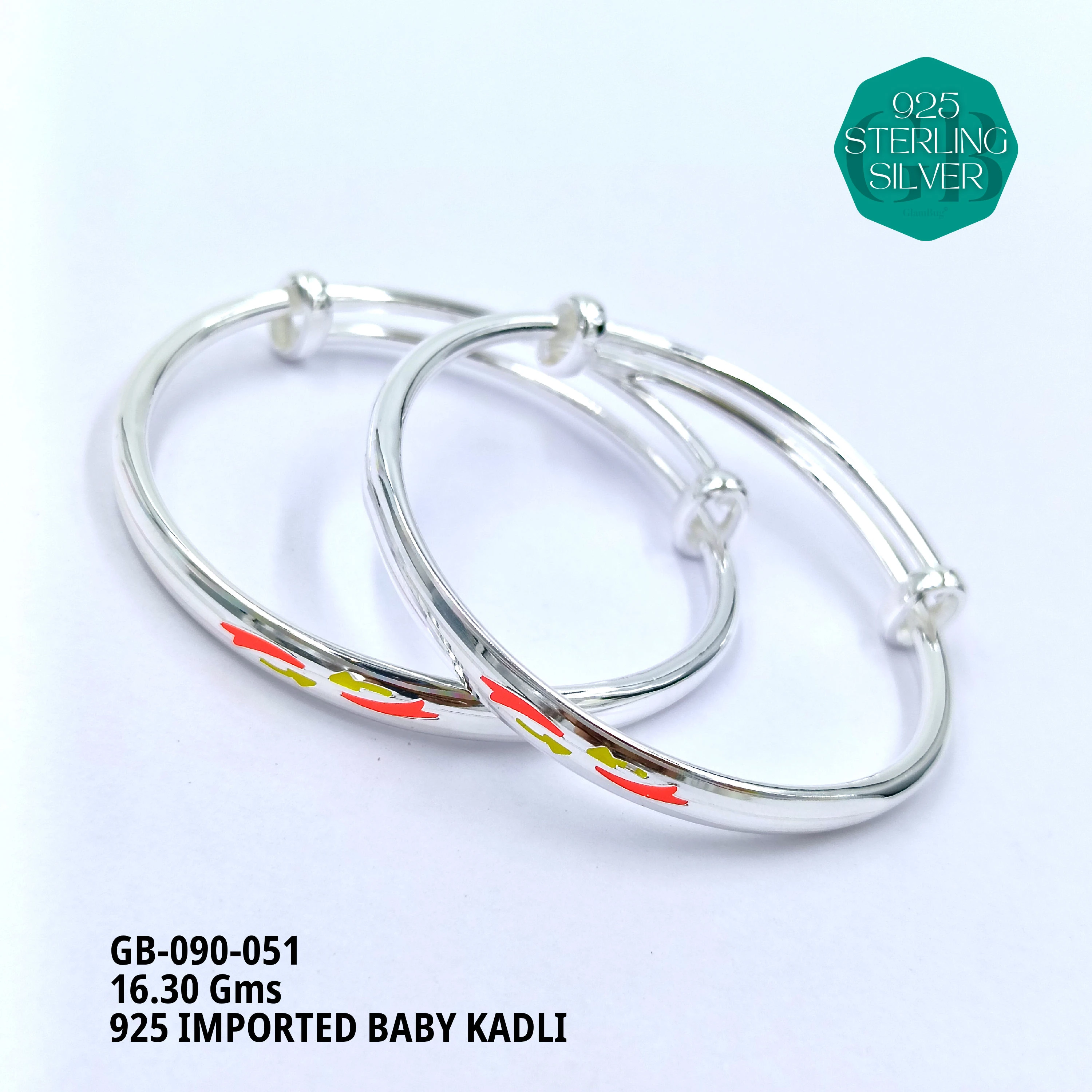 BABY ENM KADLI - Premium 925 Silver Jewellery - SKU: GB-090-051 - Hyderabad Silver Importers