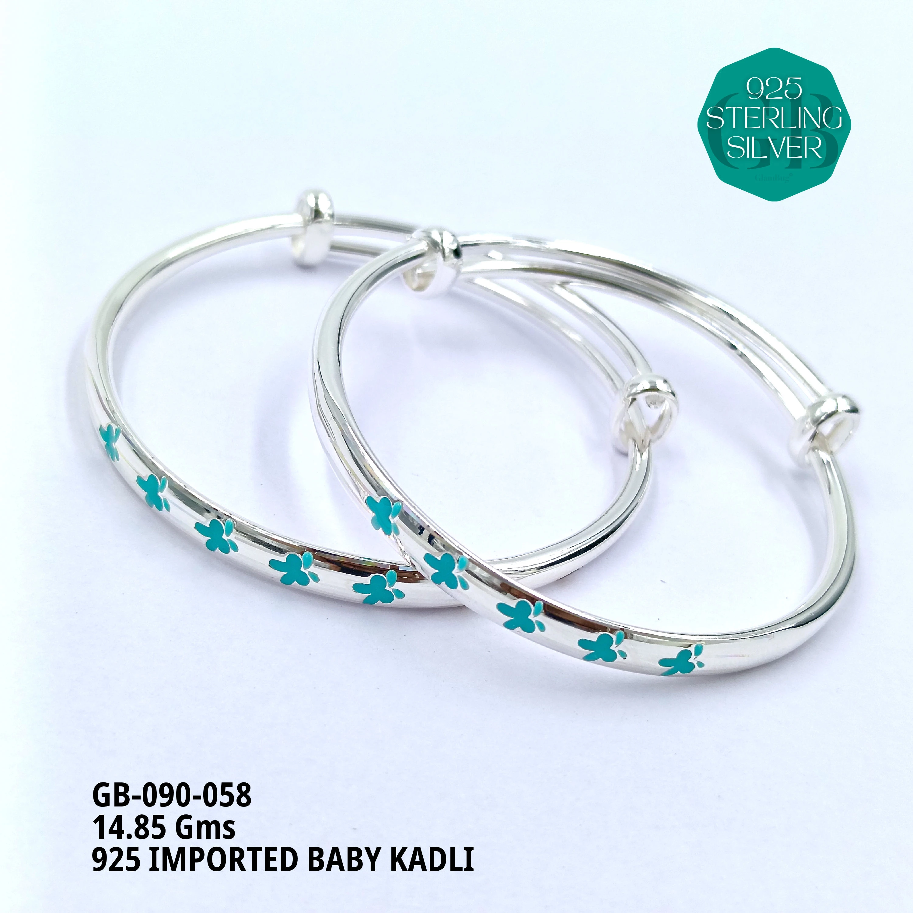 BABY ENM KADLI - Premium 925 Silver Jewellery - SKU: GB-090-058 - Hyderabad Silver Importers