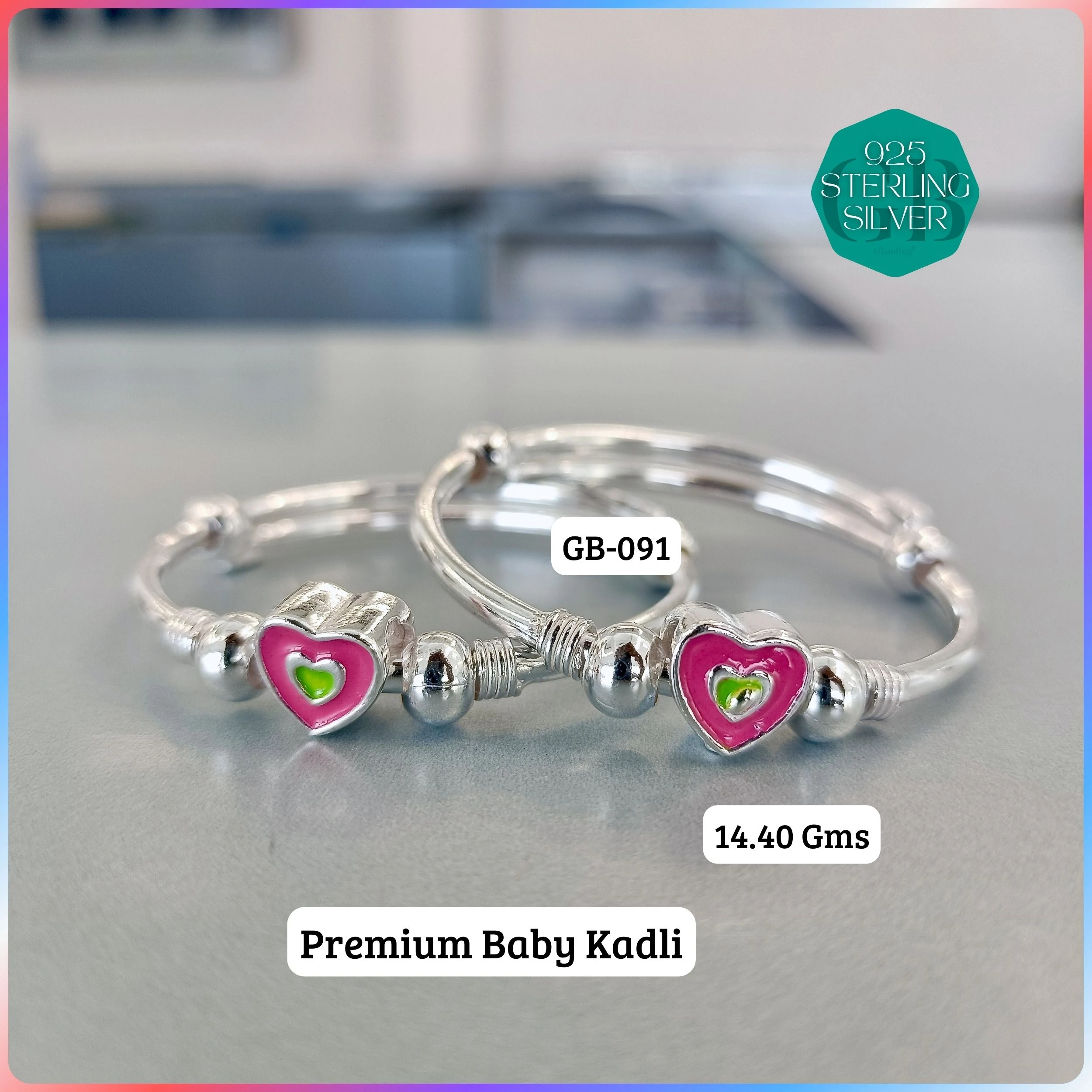 BABY ENM KADLI A+ - Premium 925 Silver Jewellery - SKU: GB-091-002 - Hyderabad Silver Importers