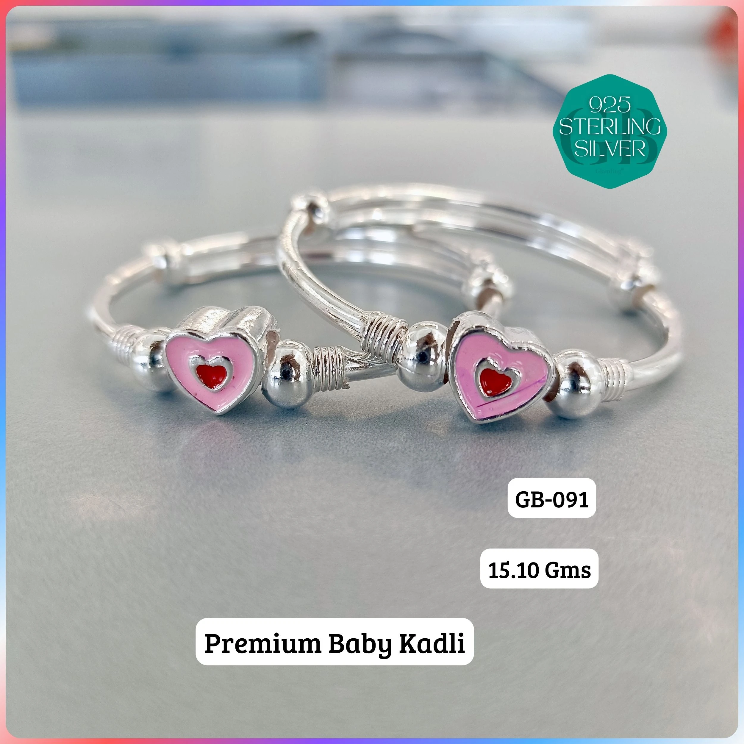 BABY ENM KADLI A+ - Premium 925 Silver Jewellery - SKU: GB-091-005 - Hyderabad Silver Importers