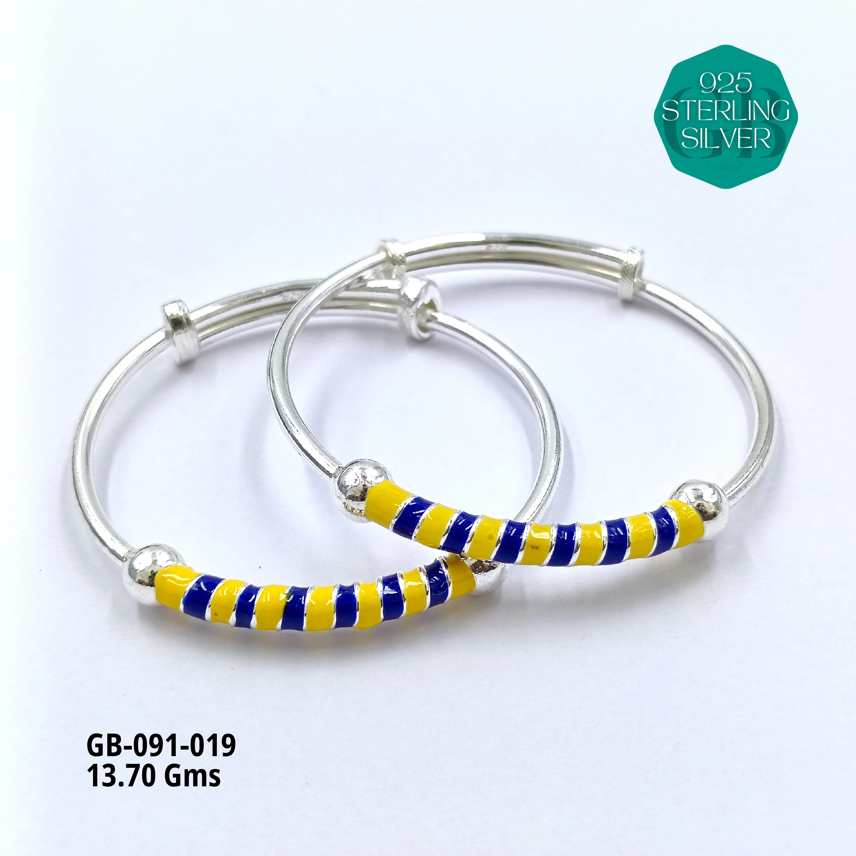 BABY ENM KADLI A+ - Premium 925 Silver Jewellery - SKU: GB-091-019 - Hyderabad Silver Importers