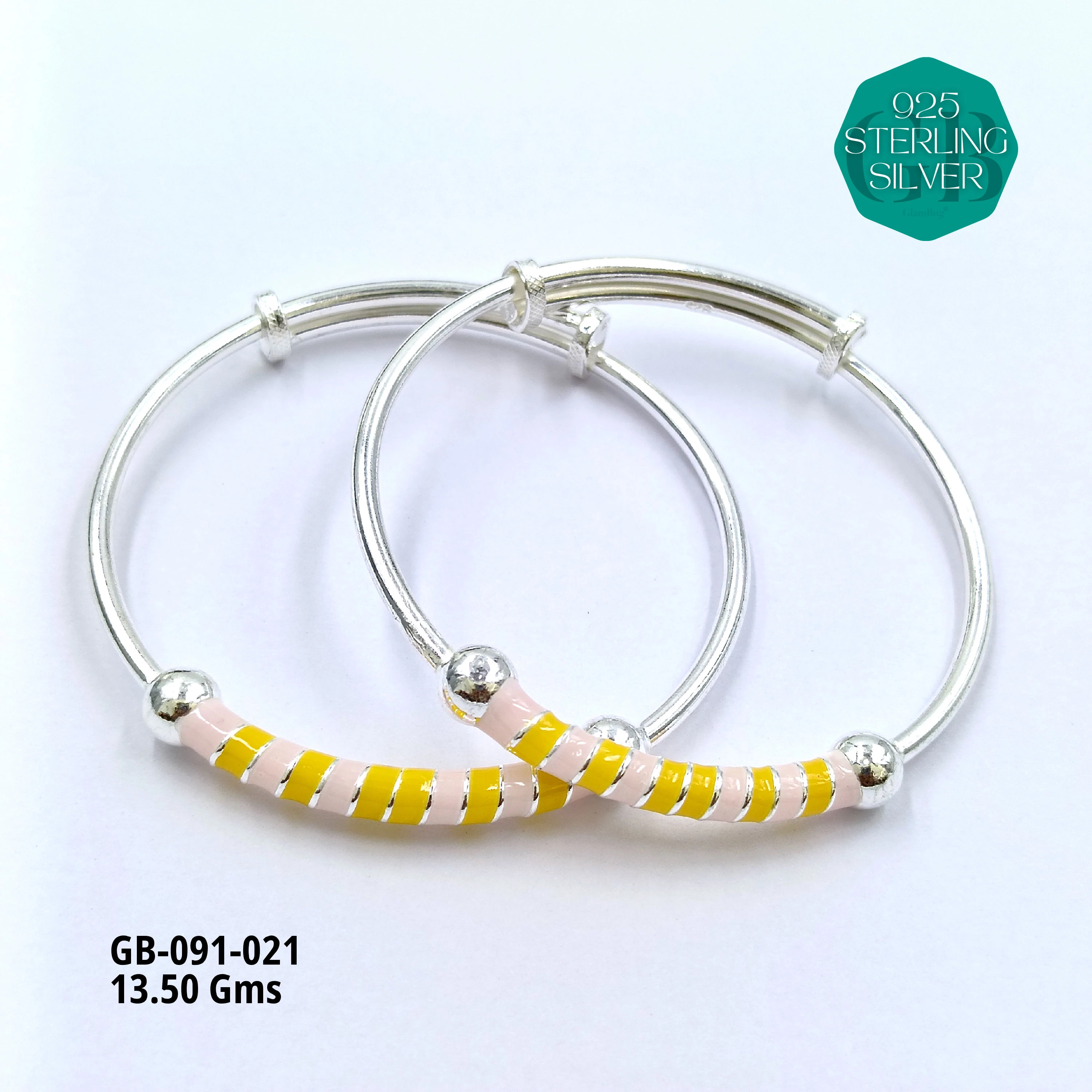 BABY ENM KADLI A+ - Premium 925 Silver Jewellery - SKU: GB-091-021 - Hyderabad Silver Importers