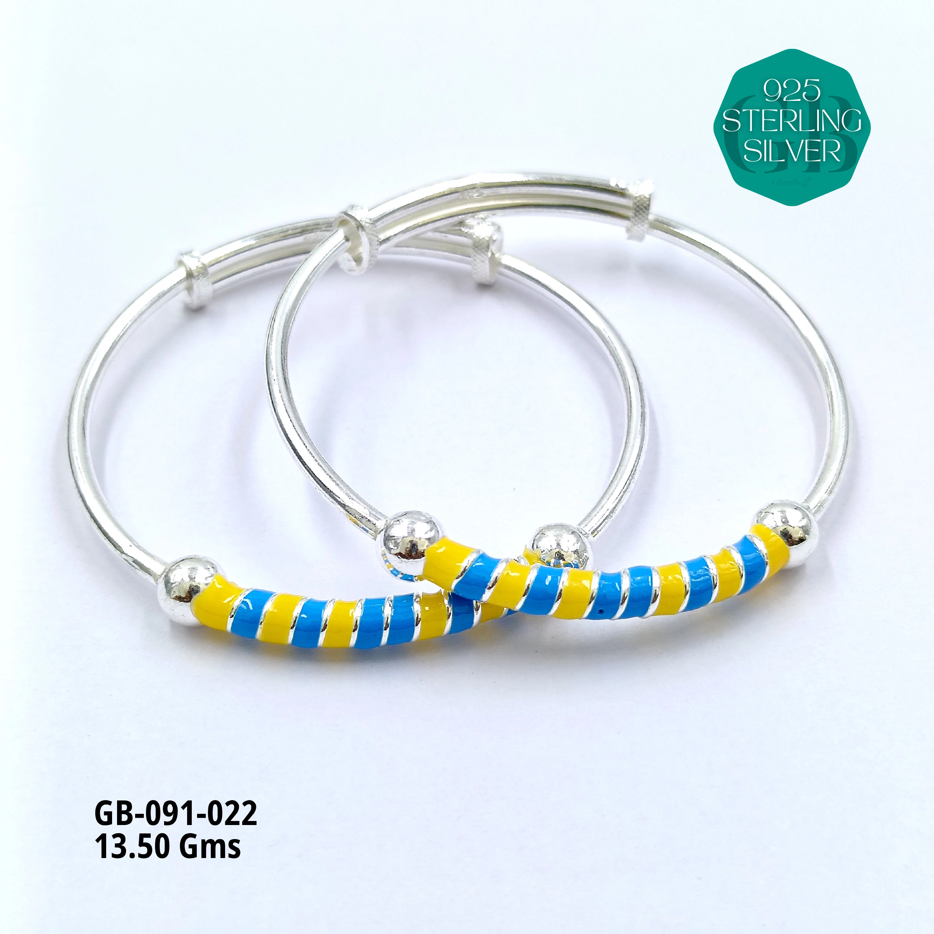 BABY ENM KADLI A+ - Premium 925 Silver Jewellery - SKU: GB-091-022 - Hyderabad Silver Importers