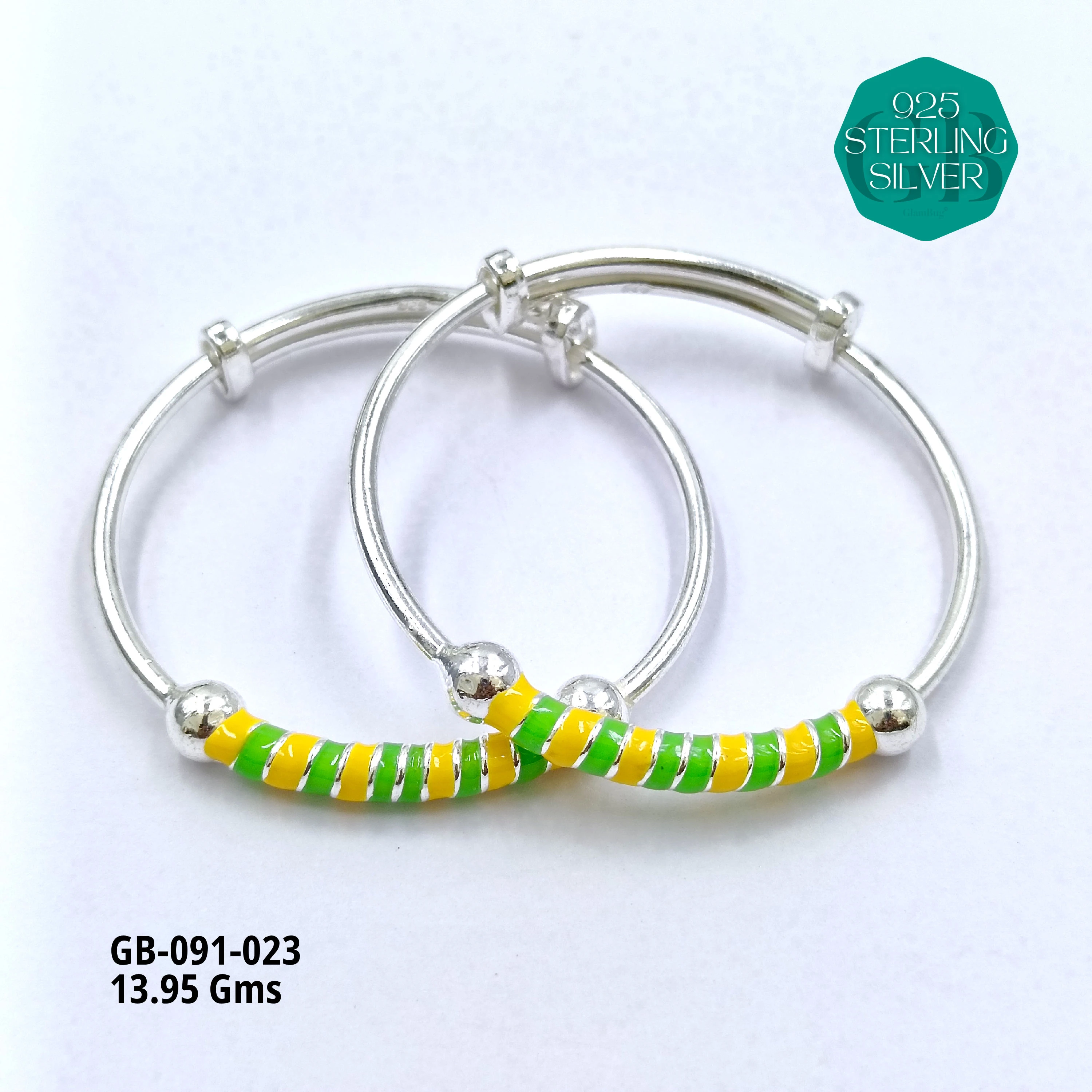 BABY ENM KADLI A+ - Premium 925 Silver Jewellery - SKU: GB-091-023 - Hyderabad Silver Importers