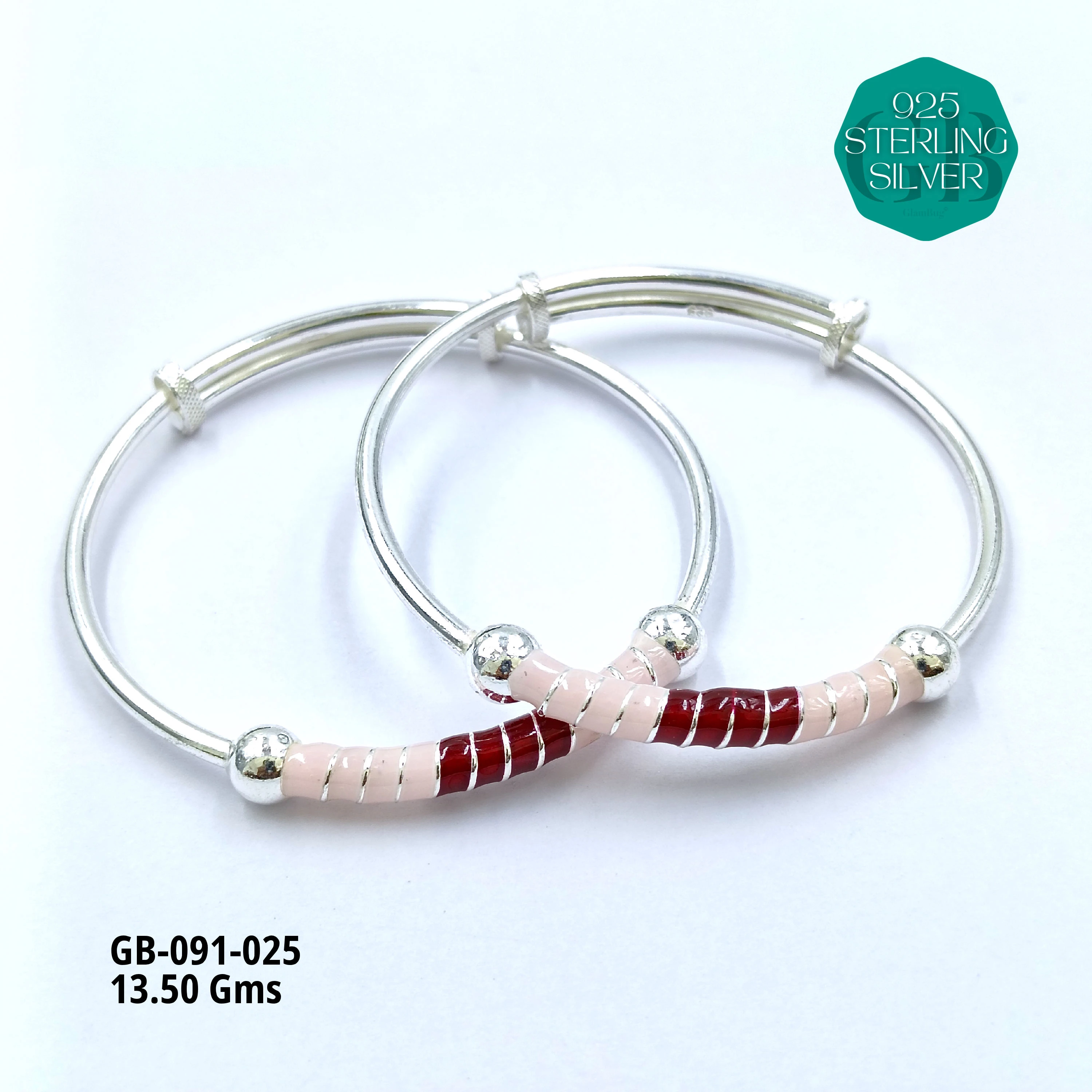 BABY ENM KADLI A+ - Premium 925 Silver Jewellery - SKU: GB-091-025 - Hyderabad Silver Importers