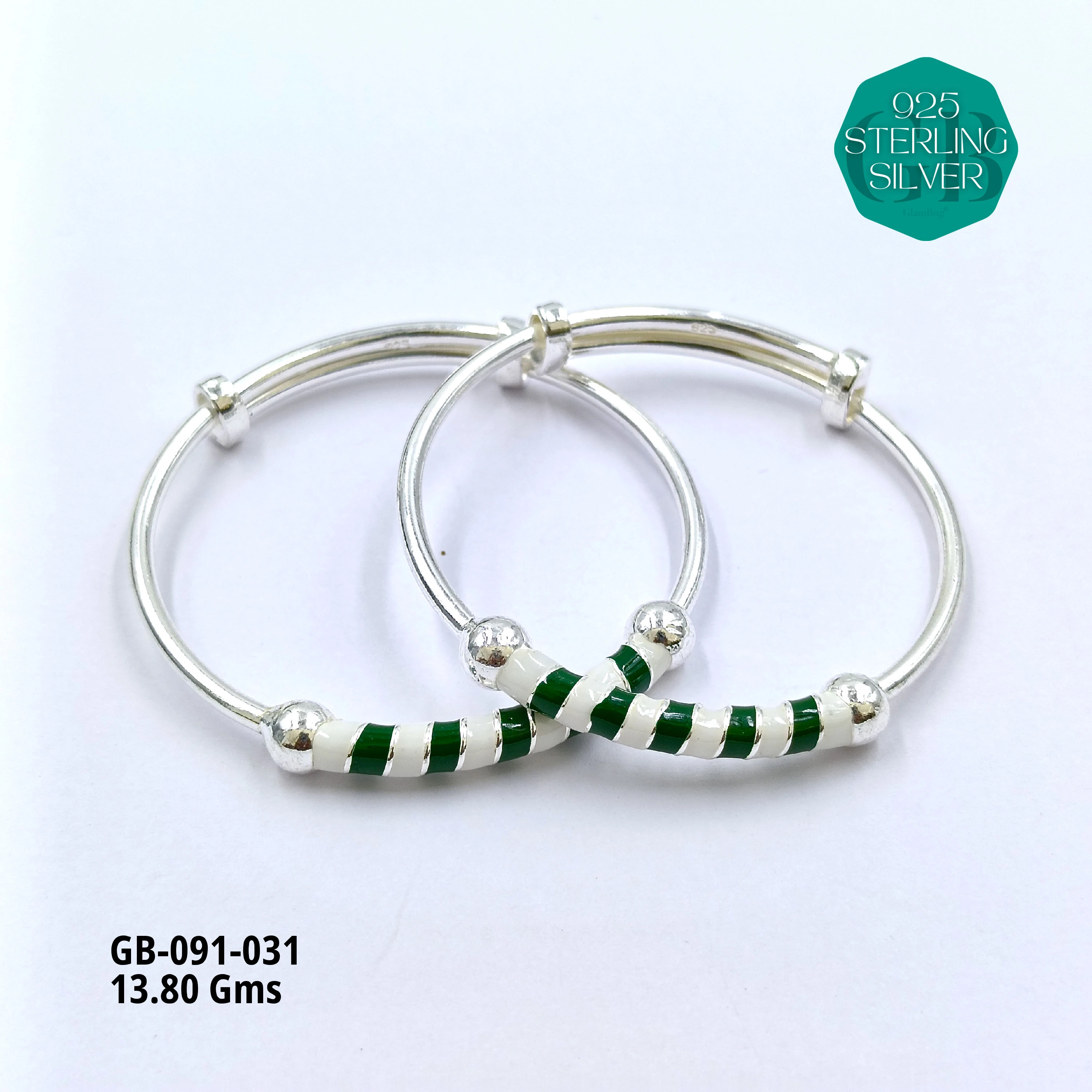 BABY ENM KADLI A+ - Premium 925 Silver Jewellery - SKU: GB-091-031 - Hyderabad Silver Importers