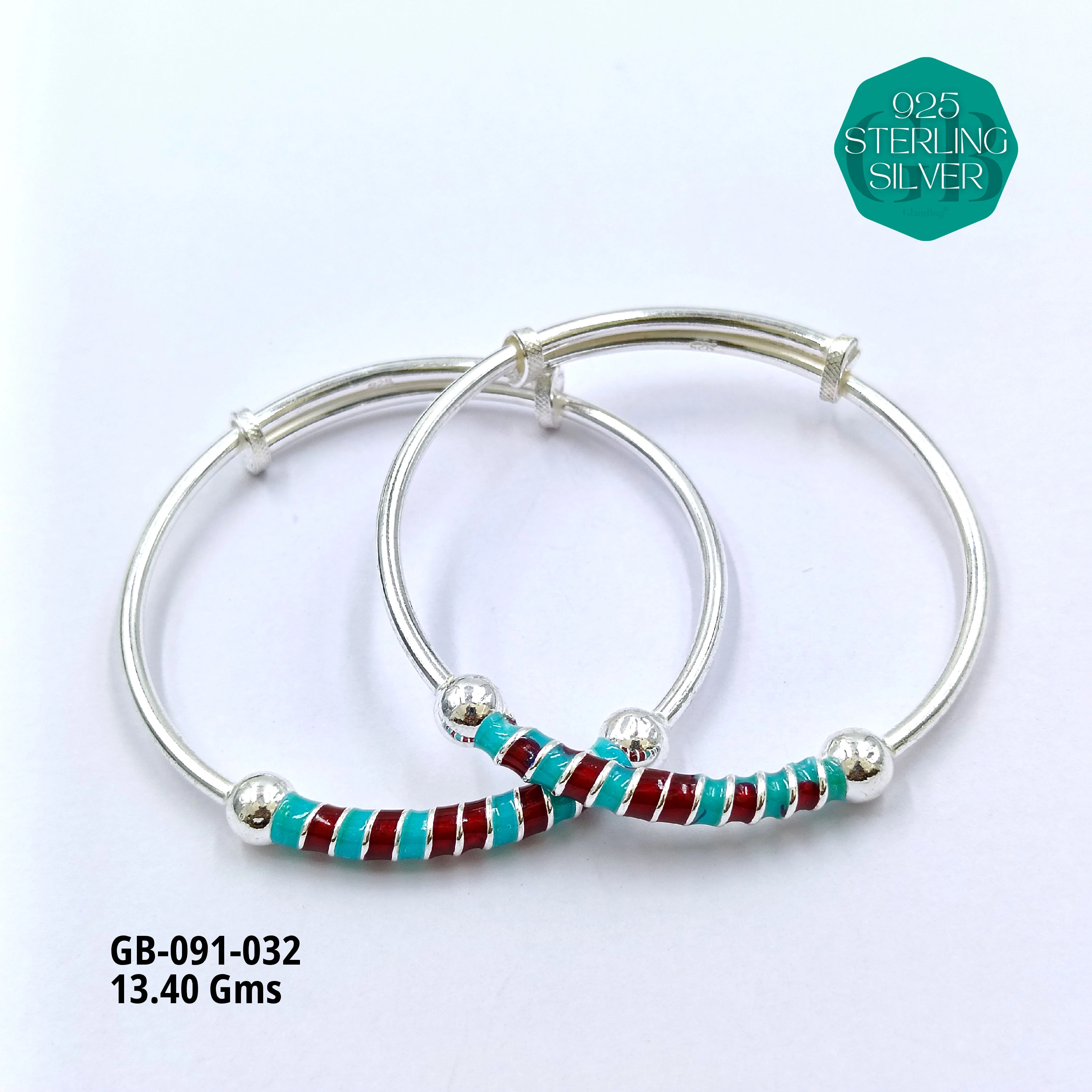 BABY ENM KADLI A+ - Premium 925 Silver Jewellery - SKU: GB-091-032 - Hyderabad Silver Importers