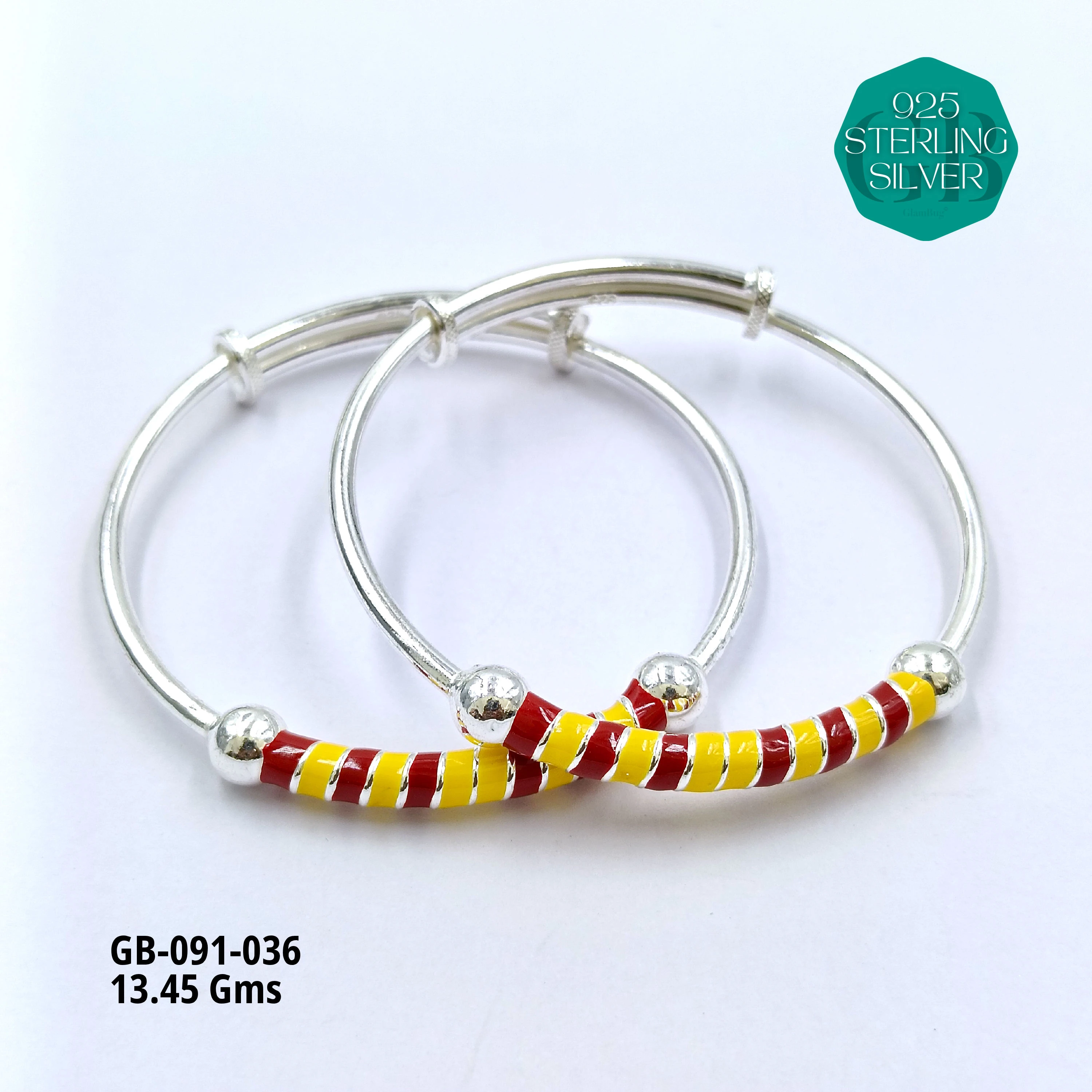 BABY ENM KADLI A+ - Premium 925 Silver Jewellery - SKU: GB-091-036 - Hyderabad Silver Importers