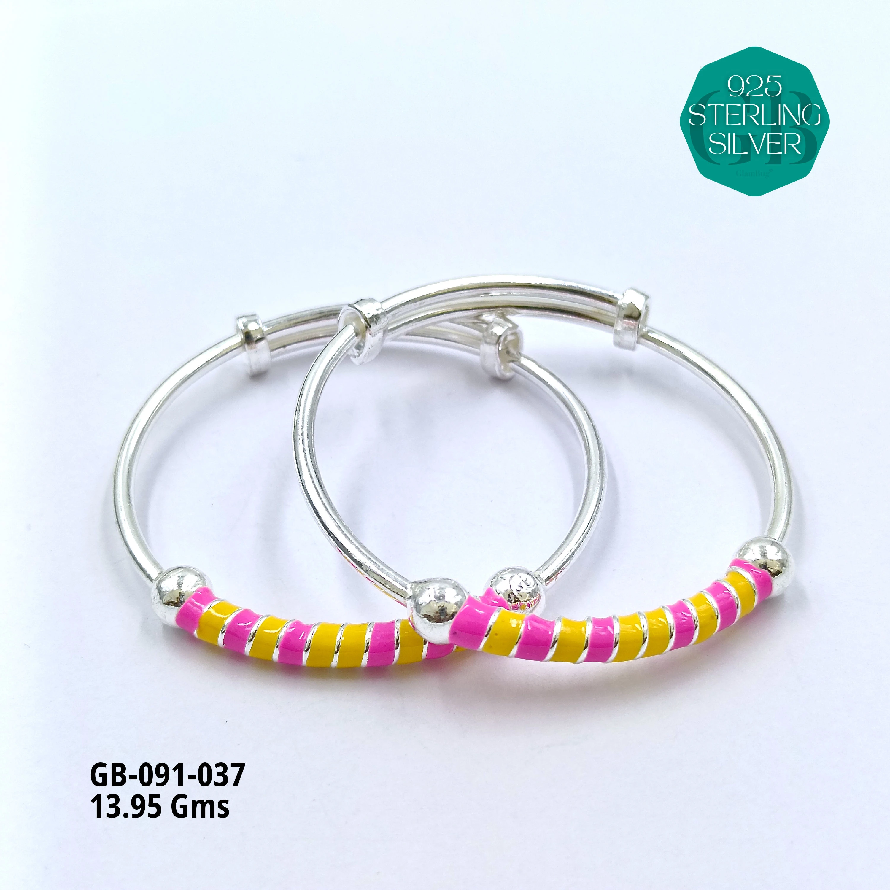 BABY ENM KADLI A+ - Premium 925 Silver Jewellery - SKU: GB-091-037 - Hyderabad Silver Importers