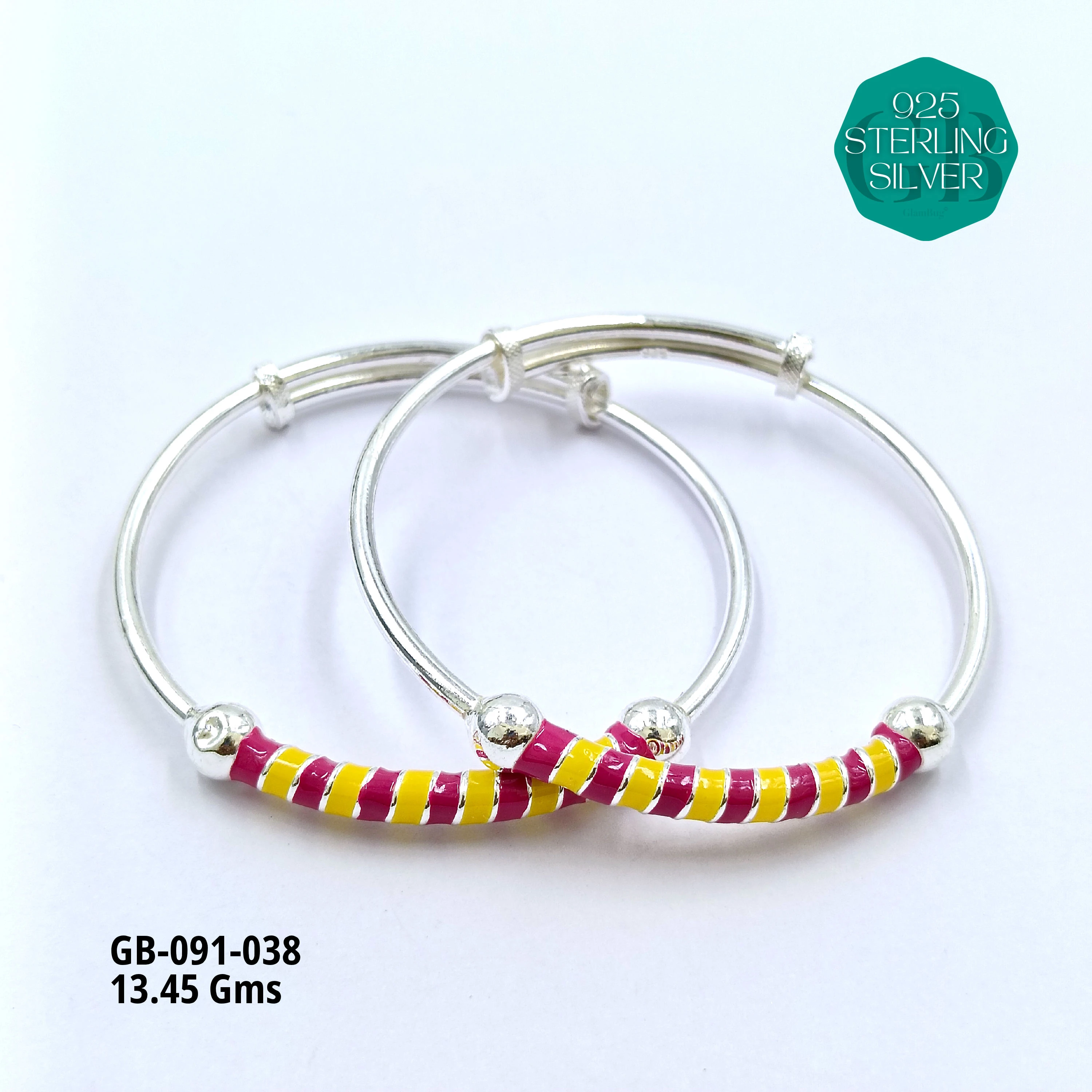 BABY ENM KADLI A+ - Premium 925 Silver Jewellery - SKU: GB-091-038 - Hyderabad Silver Importers