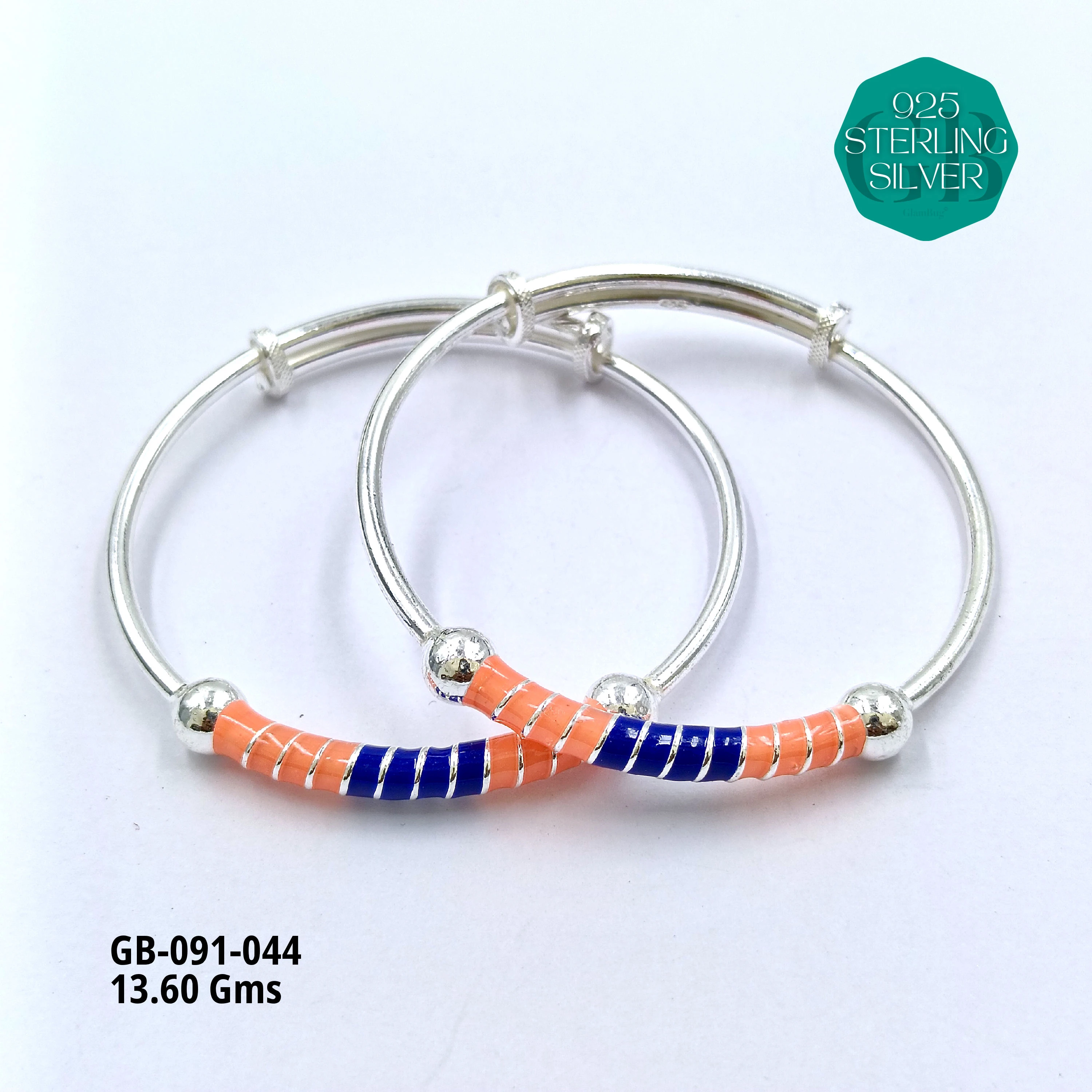 BABY ENM KADLI A+ - Premium 925 Silver Jewellery - SKU: GB-091-044 - Hyderabad Silver Importers