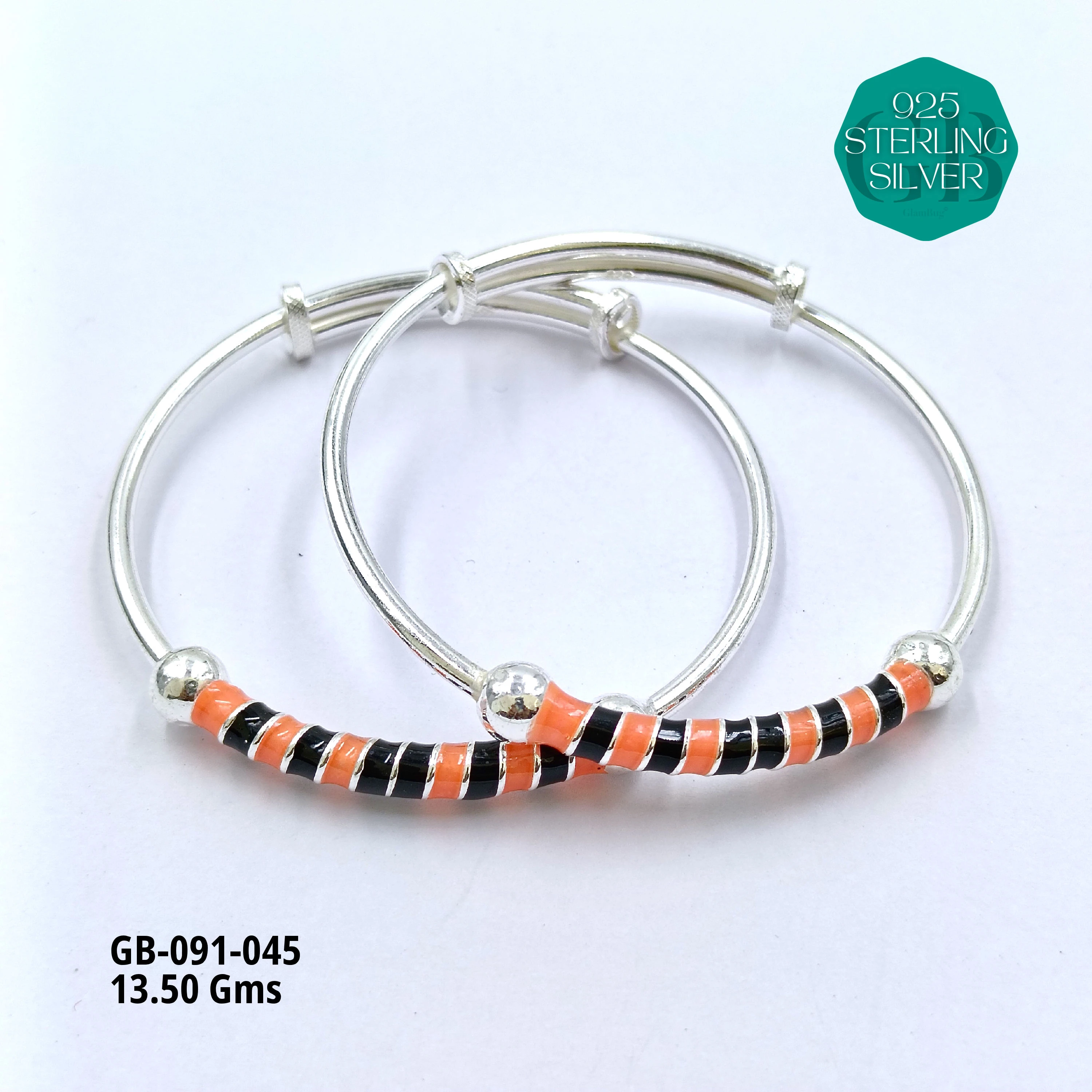 BABY ENM KADLI A+ - Premium 925 Silver Jewellery - SKU: GB-091-045 - Hyderabad Silver Importers