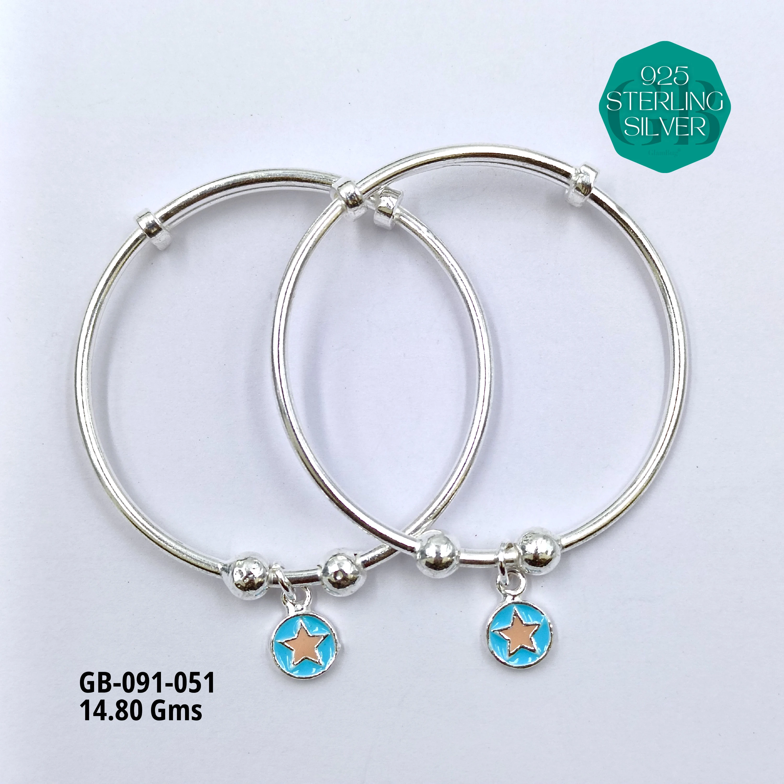 BABY ENM KADLI A+ - Premium 925 Silver Jewellery - SKU: GB-091-051 - Hyderabad Silver Importers