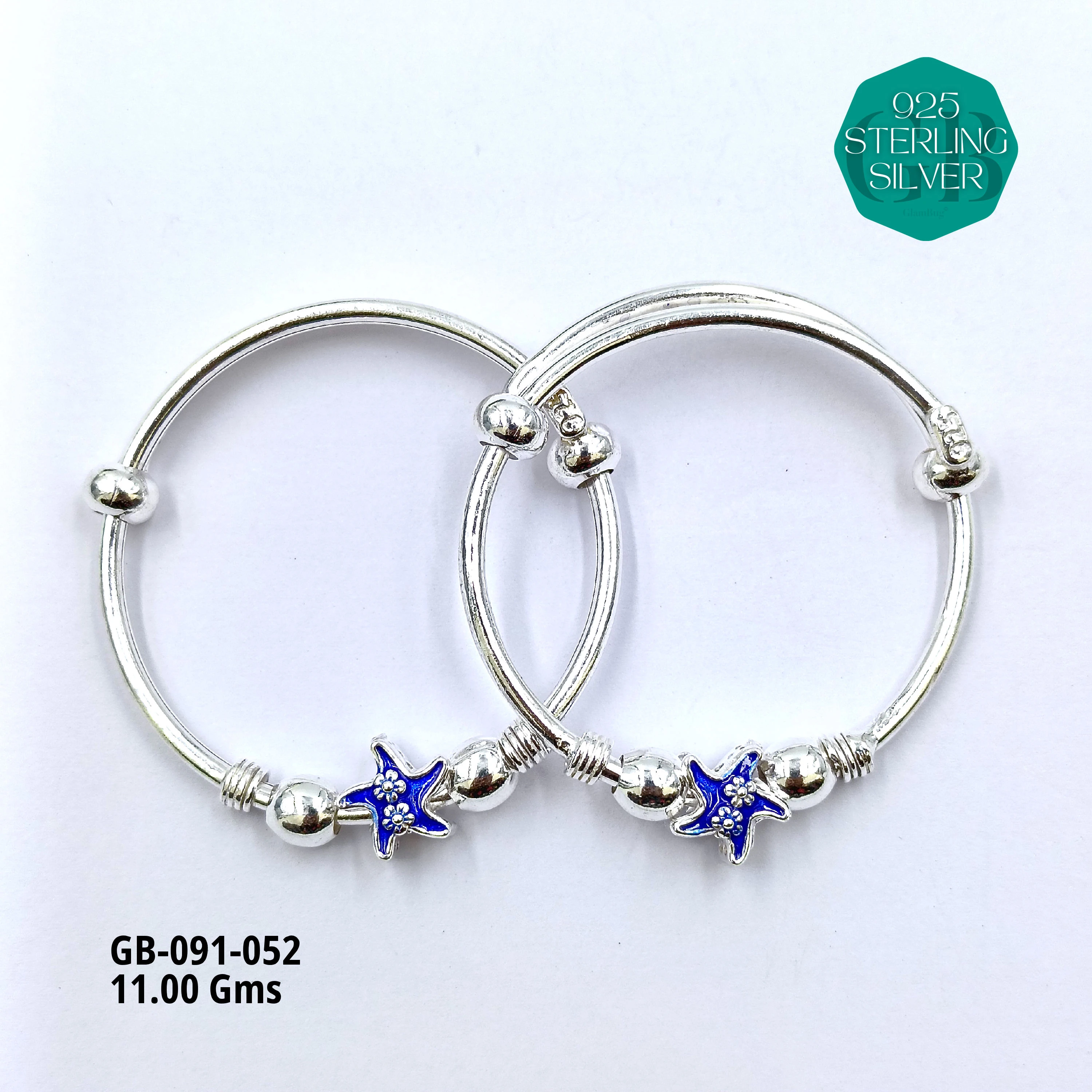 BABY ENM KADLI A+ - Premium 925 Silver Jewellery - SKU: GB-091-052 - Hyderabad Silver Importers