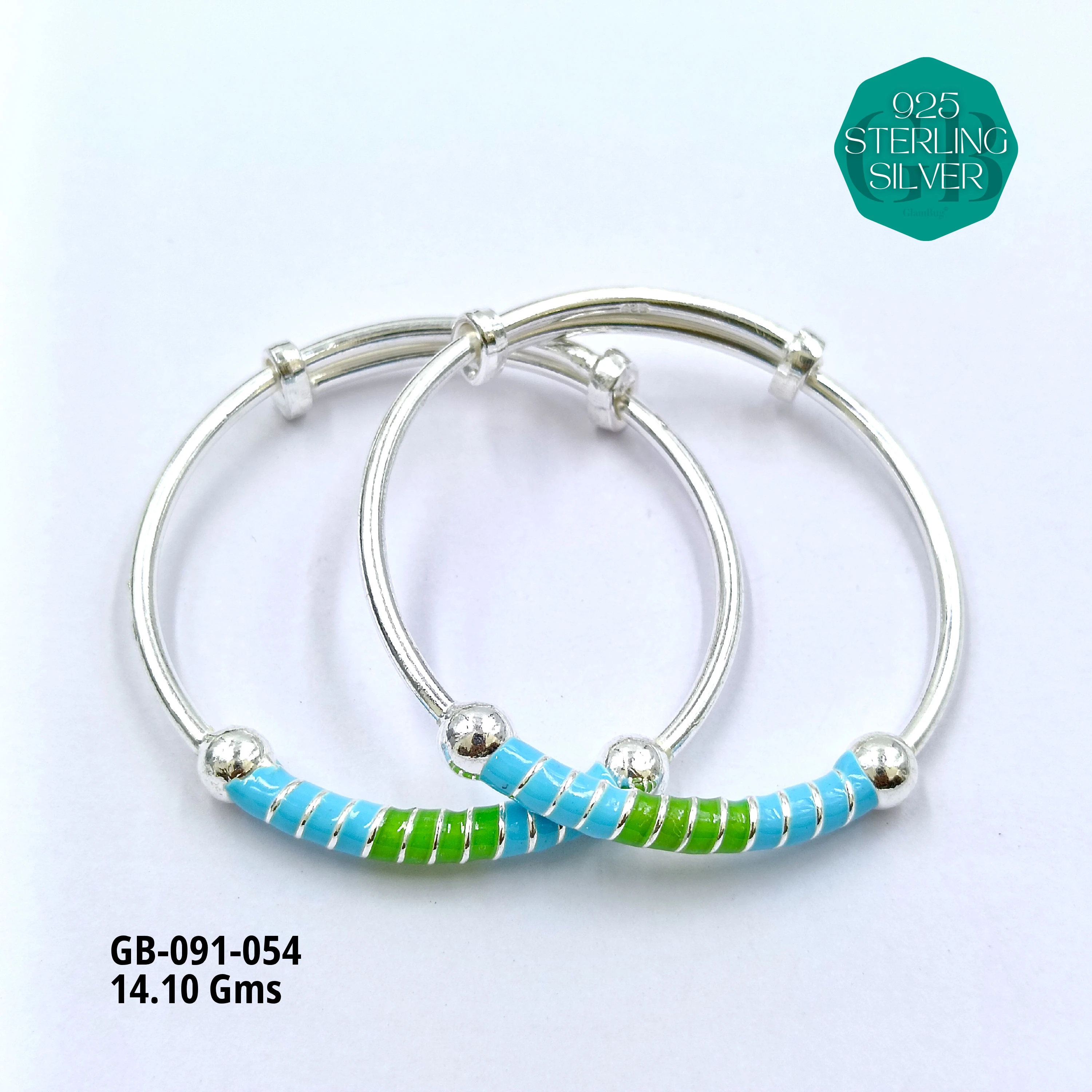 BABY ENM KADLI A+ - Premium 925 Silver Jewellery - SKU: GB-091-054 - Hyderabad Silver Importers