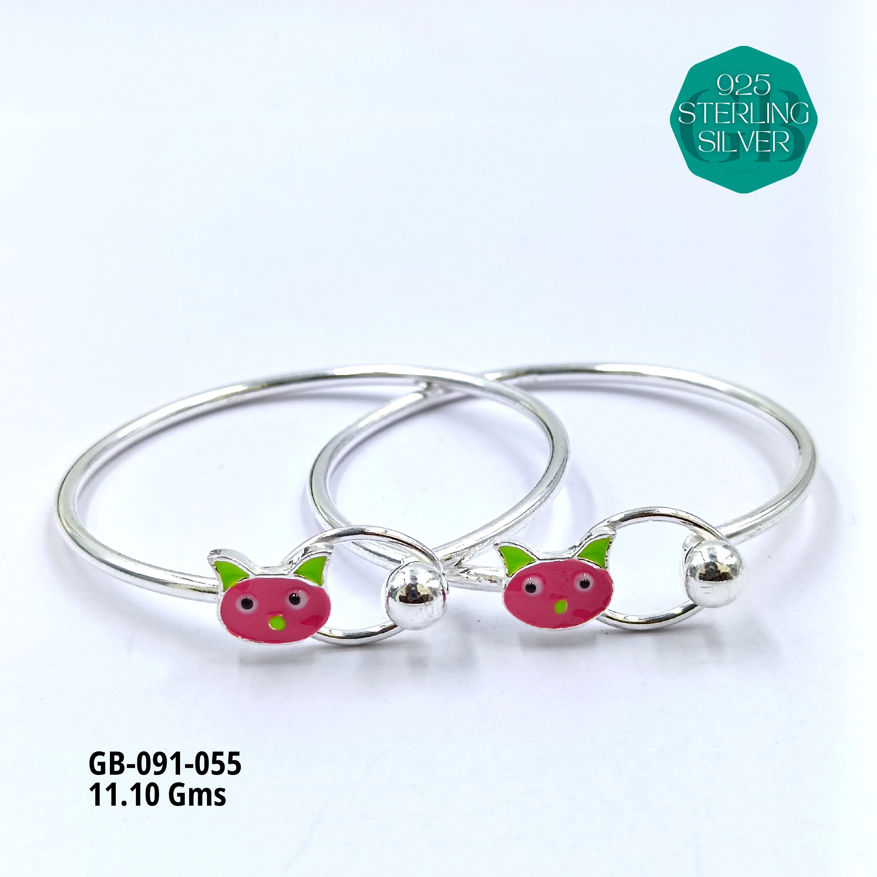 BABY ENM KADLI A+ - Premium 925 Silver Jewellery - SKU: GB-091-055 - Hyderabad Silver Importers