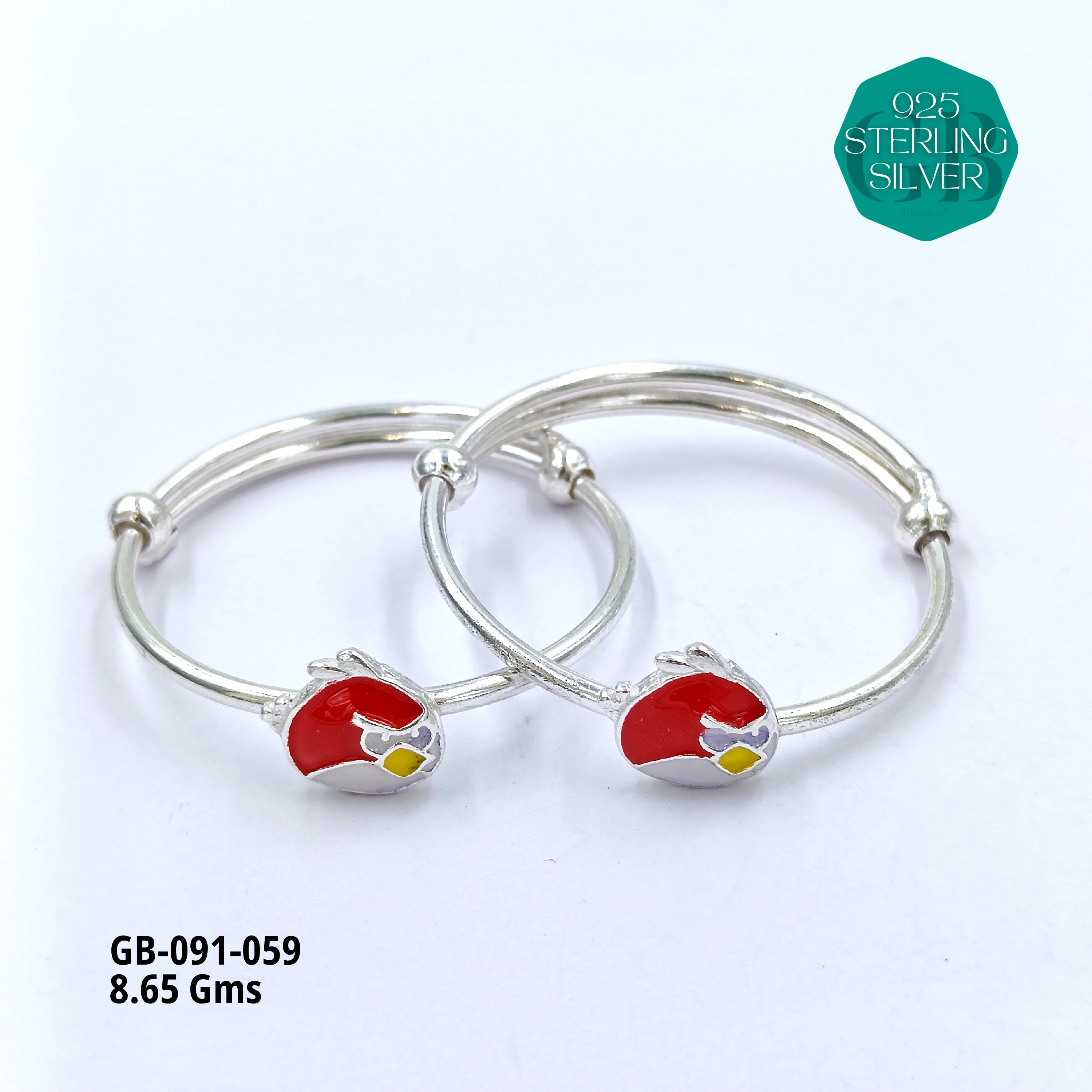 BABY ENM KADLI A+ - Premium 925 Silver Jewellery - SKU: GB-091-059 - Hyderabad Silver Importers