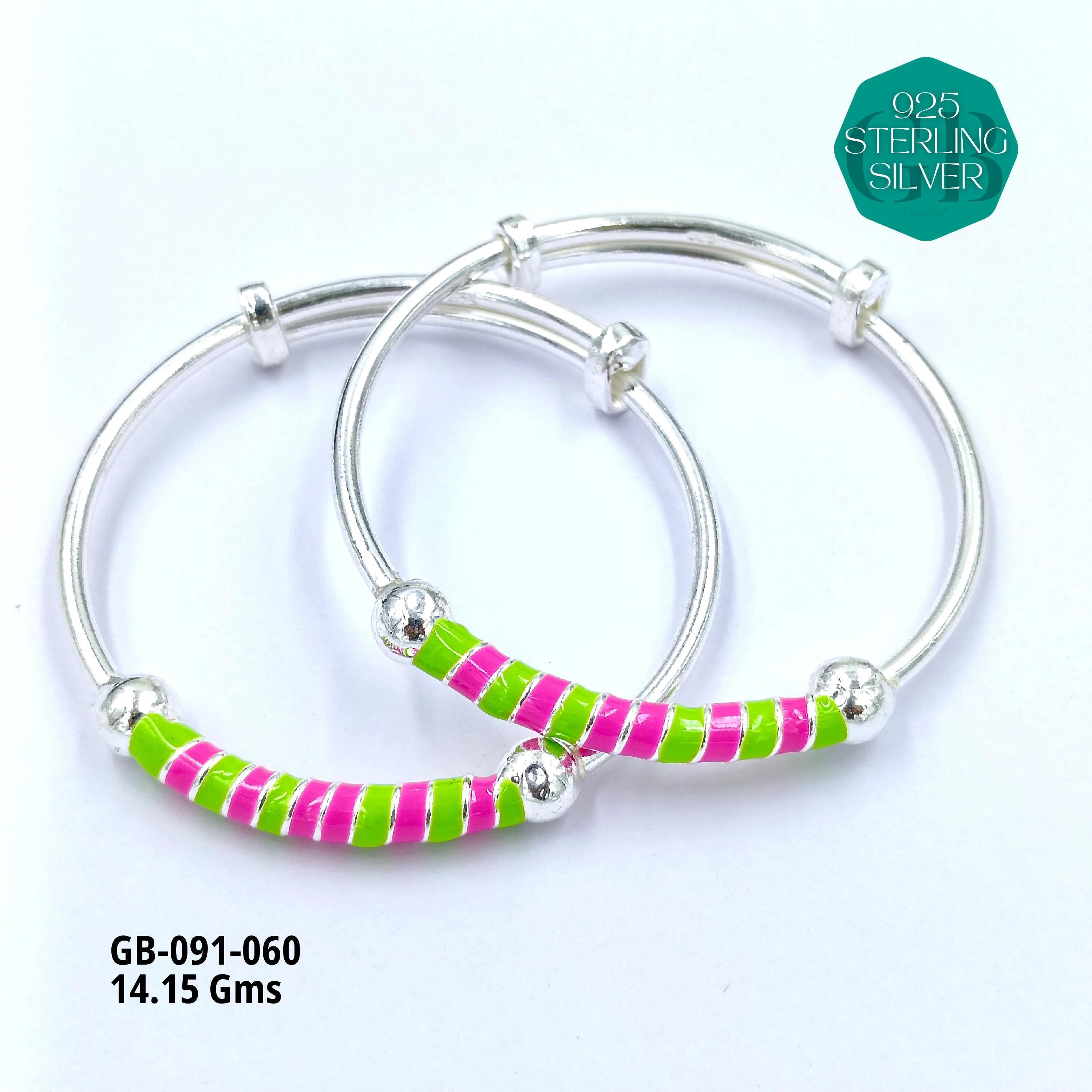 BABY ENM KADLI A+ - Premium 925 Silver Jewellery - SKU: GB-091-060 - Hyderabad Silver Importers