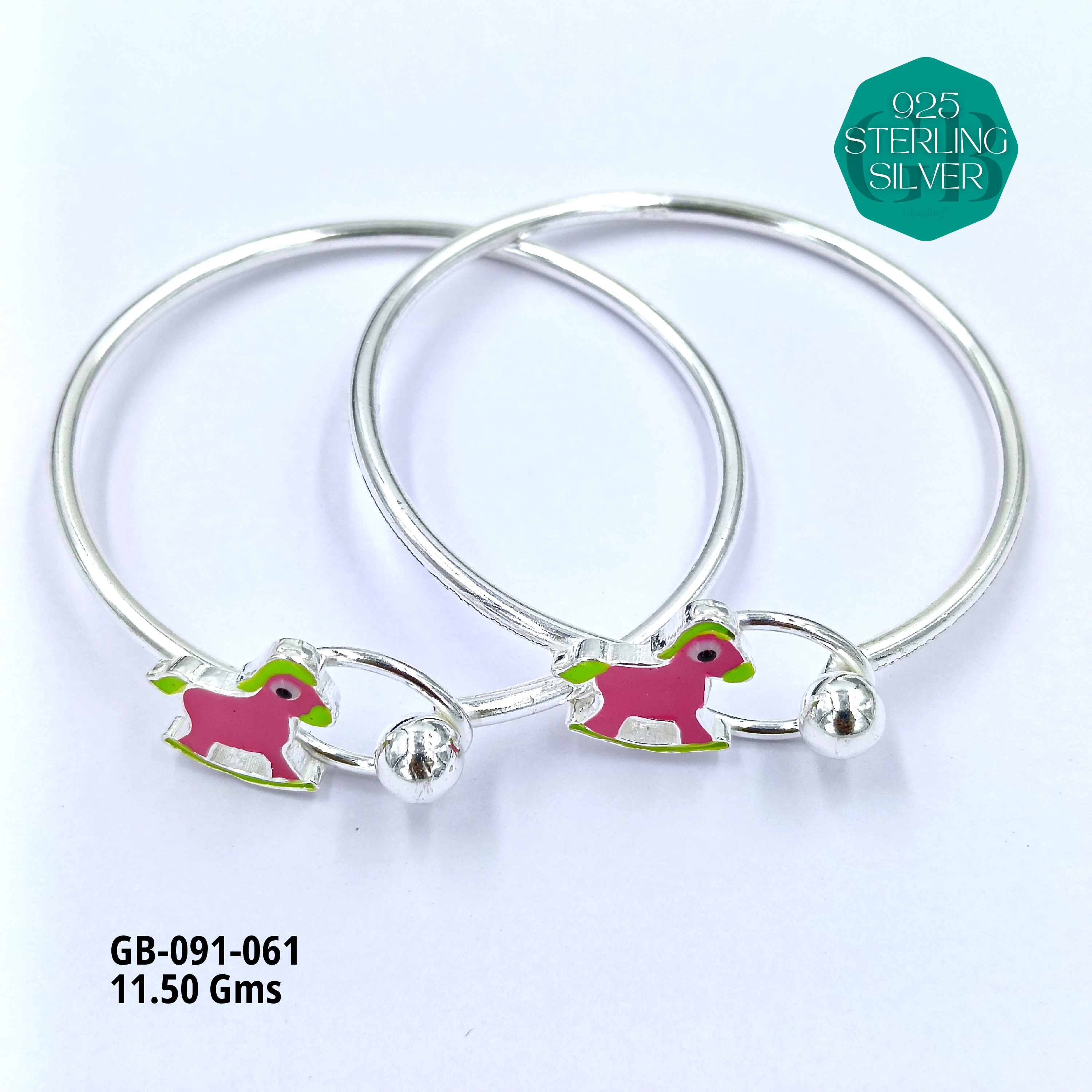 BABY ENM KADLI A+ - Premium 925 Silver Jewellery - SKU: GB-091-061 - Hyderabad Silver Importers