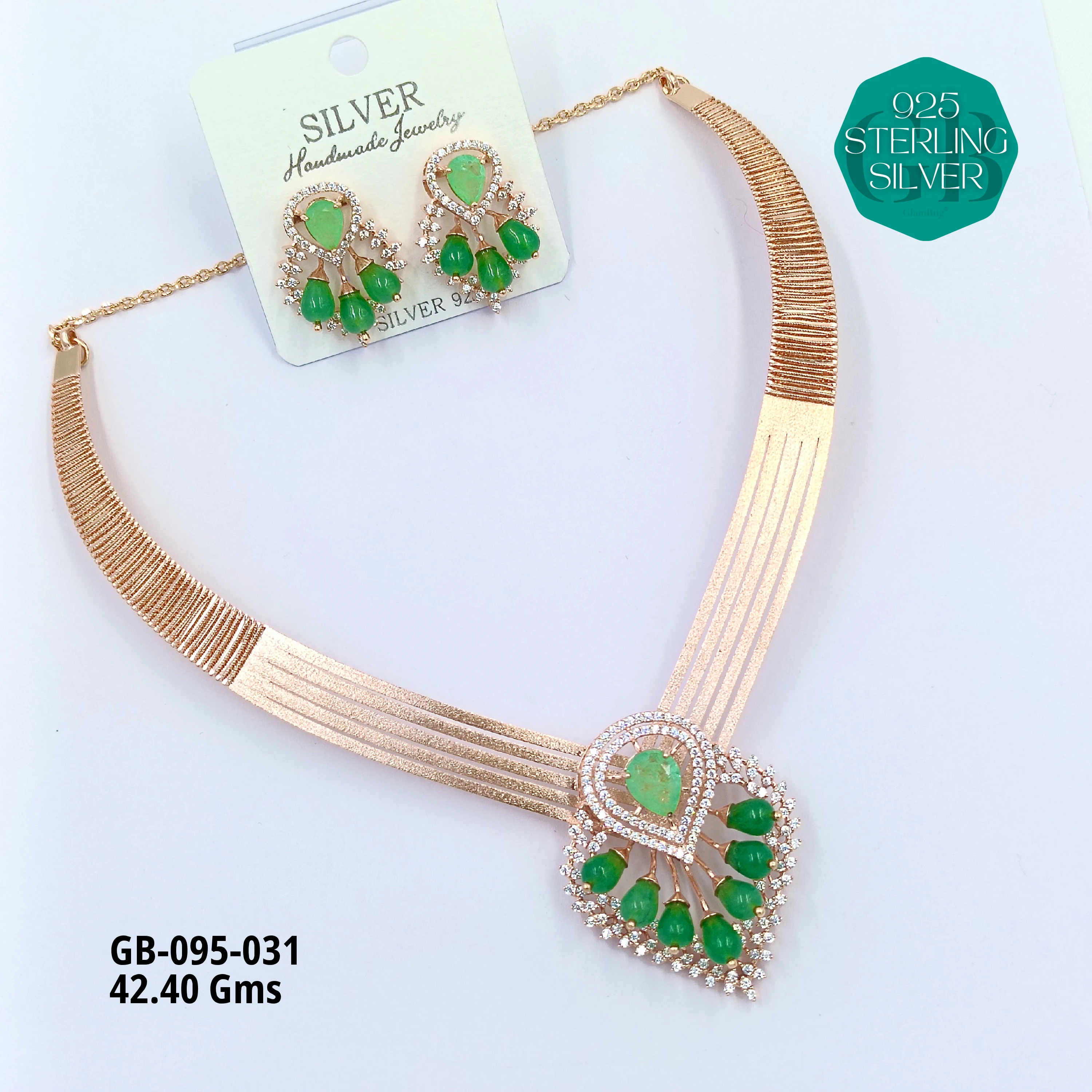 NECKLACES CNC - Premium 925 Silver Jewellery - SKU: GB-095-031 - Hyderabad Silver Importers