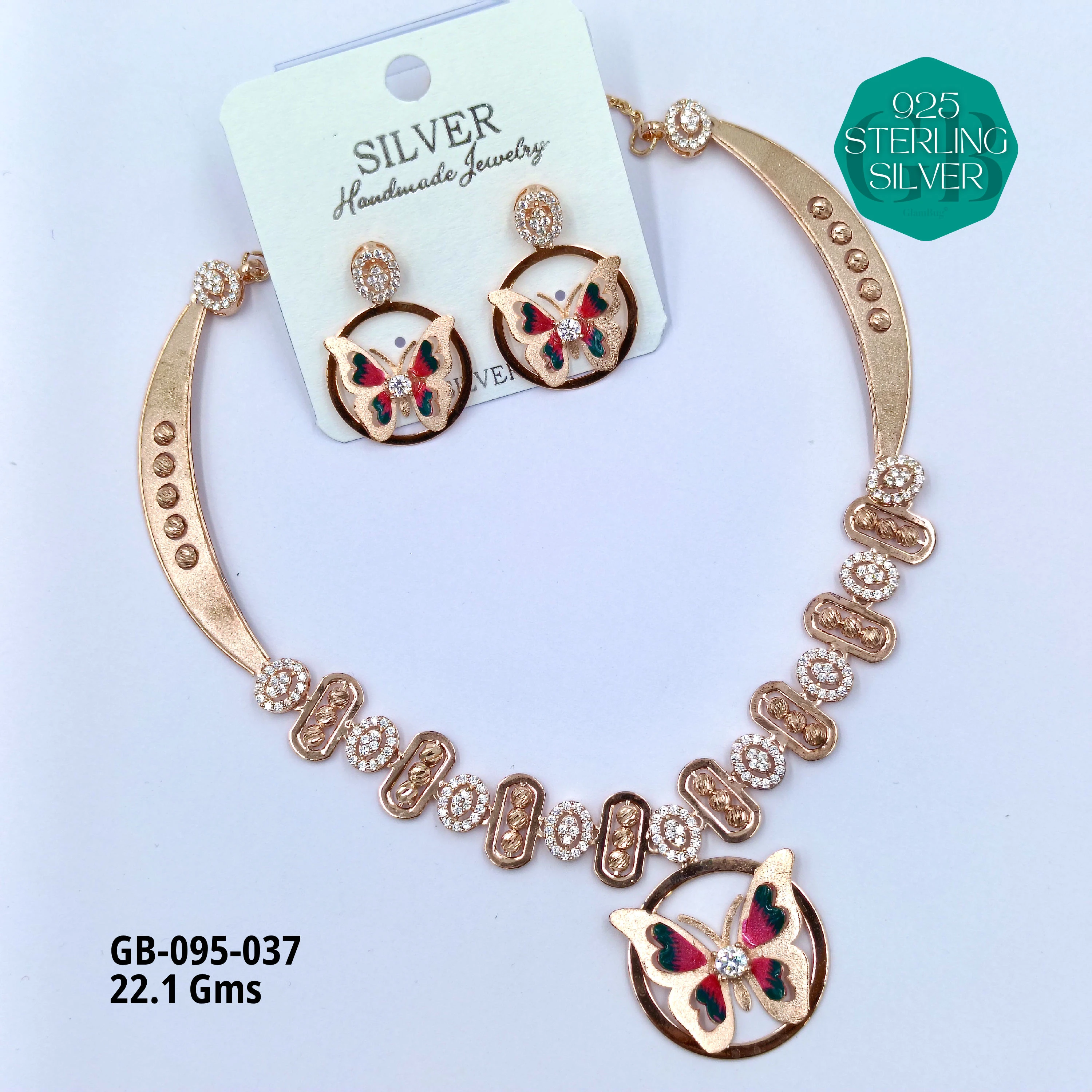 NECKLACES CNC - Premium 925 Silver Jewellery - SKU: GB-095-037 - Hyderabad Silver Importers