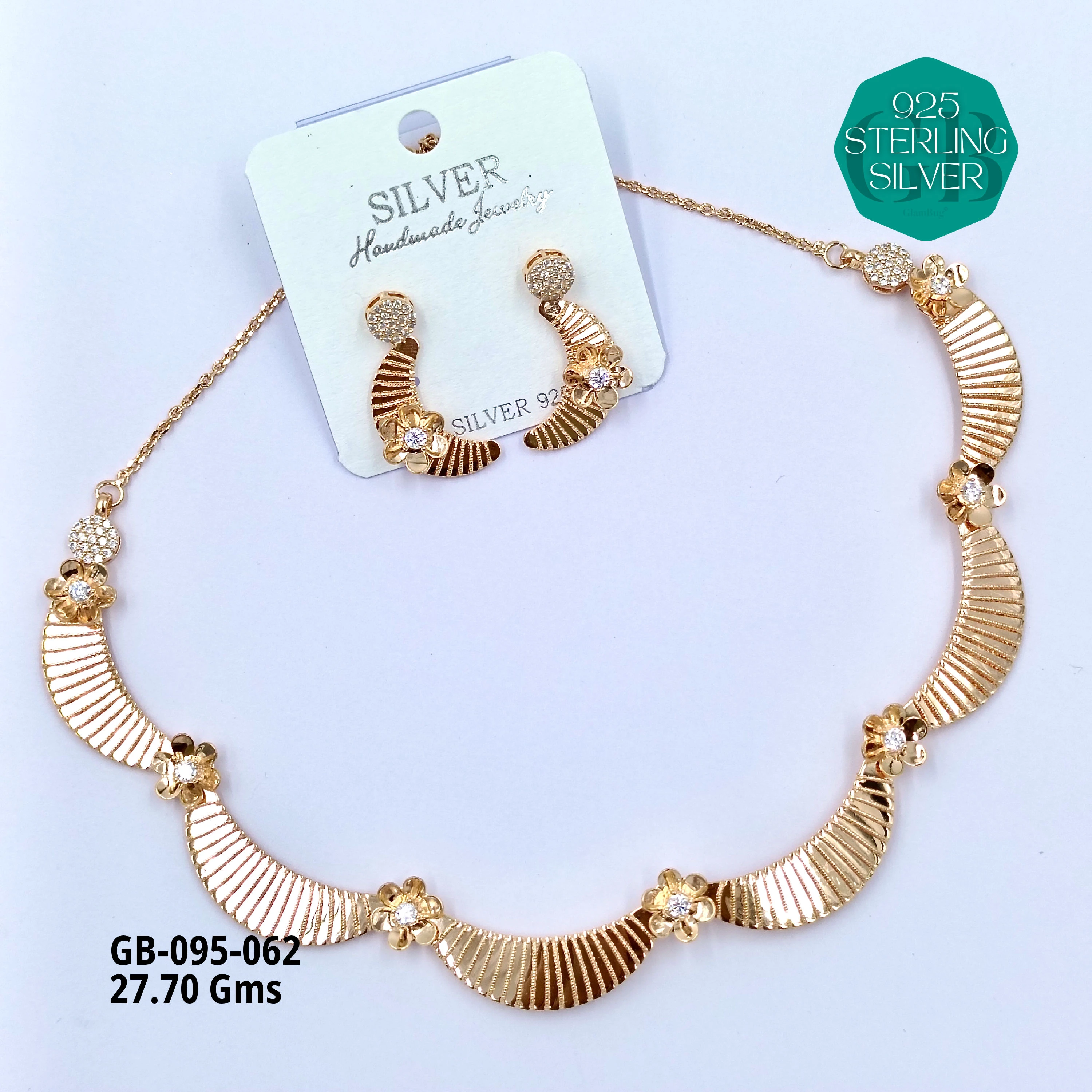 NECKLACES CNC - Premium 925 Silver Jewellery - SKU: GB-095-062 - Hyderabad Silver Importers