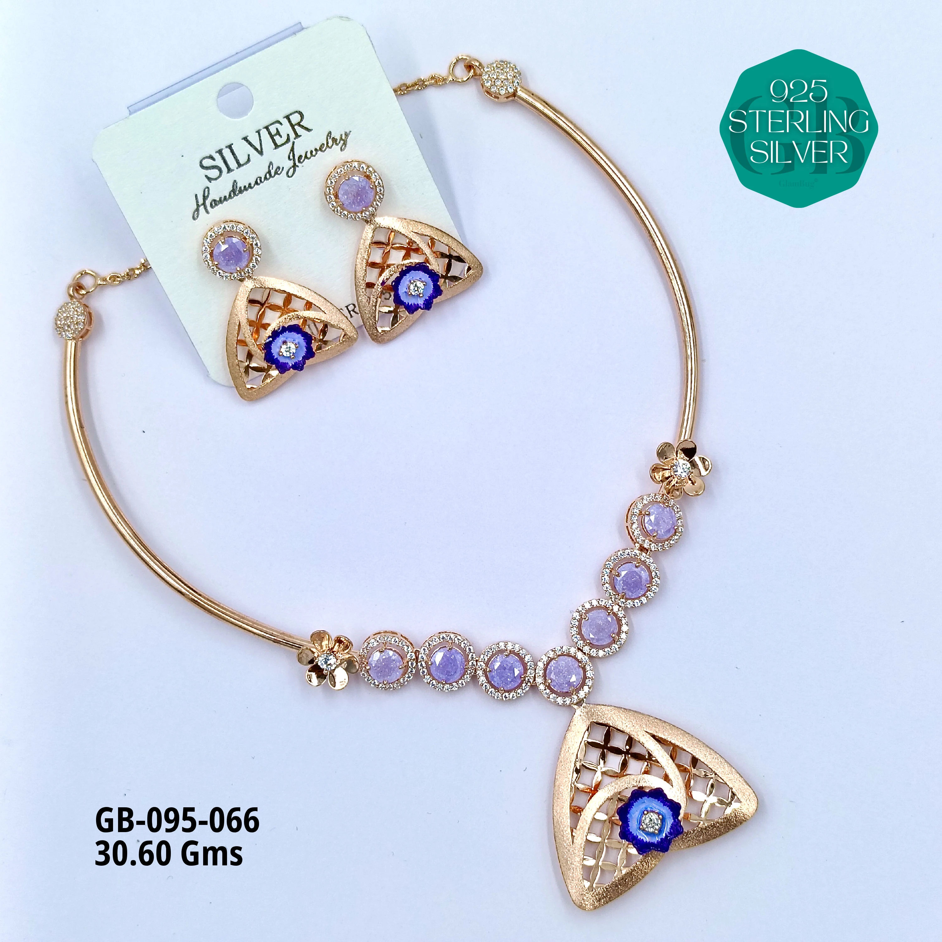 NECKLACES CNC - Premium 925 Silver Jewellery - SKU: GB-095-066 - Hyderabad Silver Importers