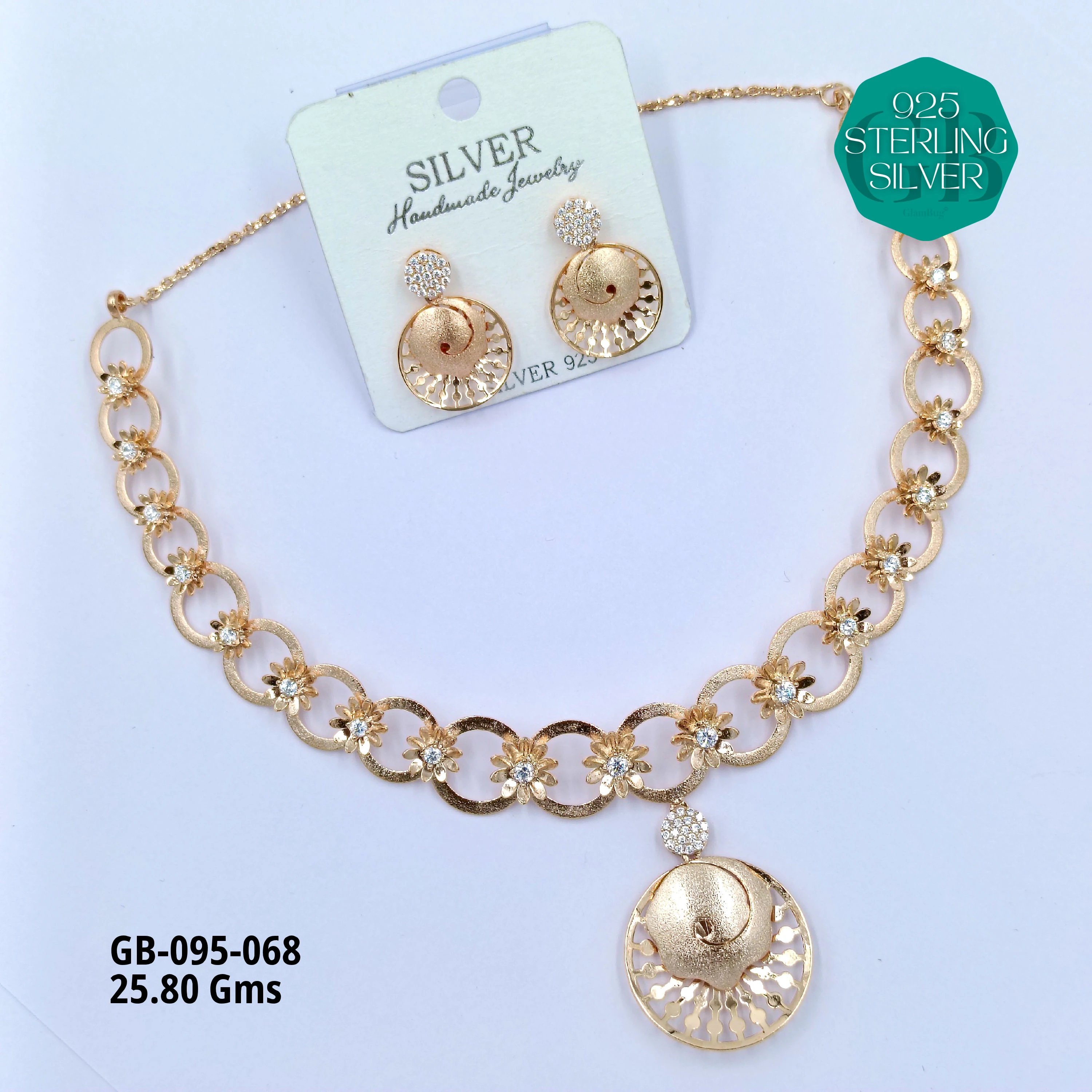 NECKLACES CNC - Premium 925 Silver Jewellery - SKU: GB-095-068 - Hyderabad Silver Importers