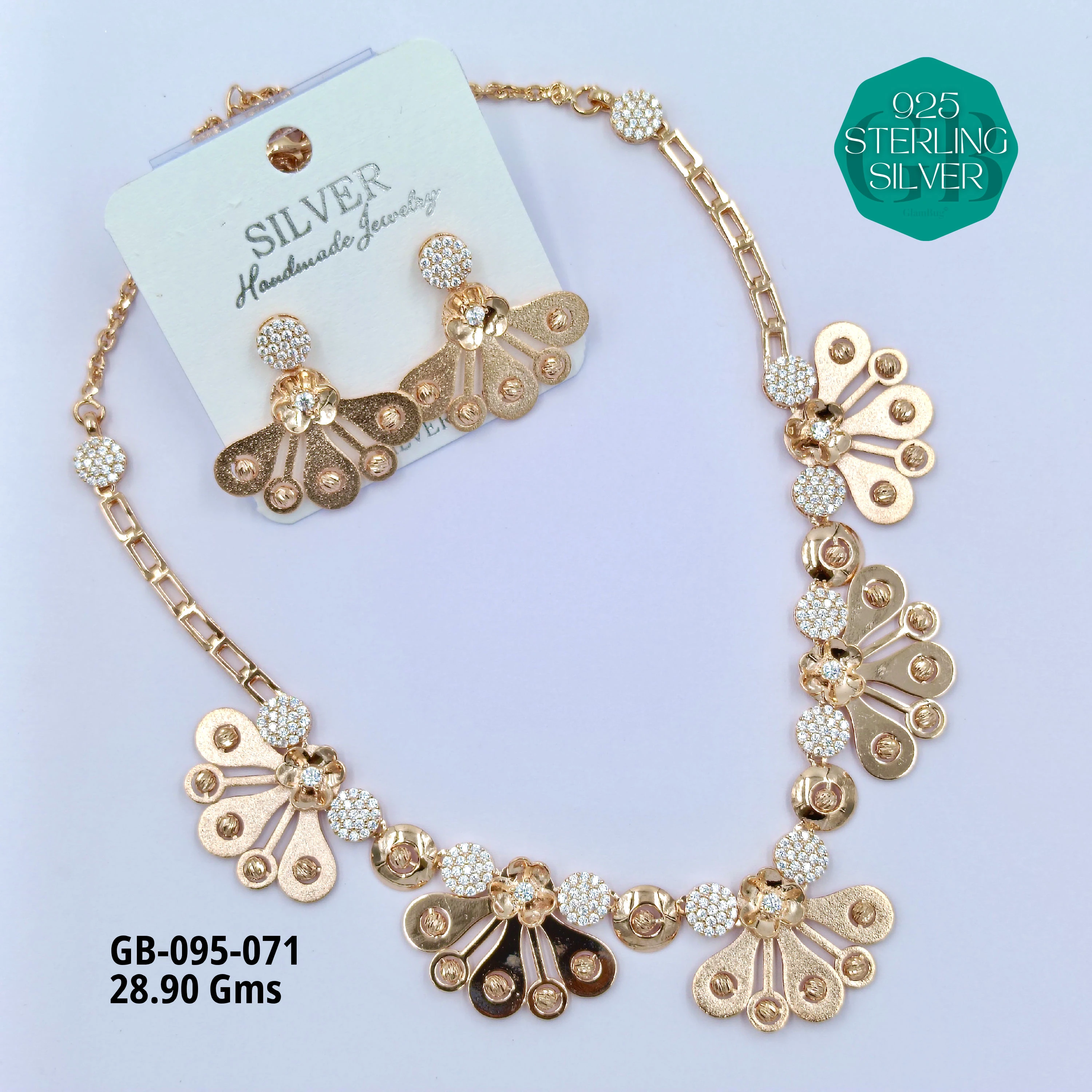 NECKLACES CNC - Premium 925 Silver Jewellery - SKU: GB-095-071 - Hyderabad Silver Importers