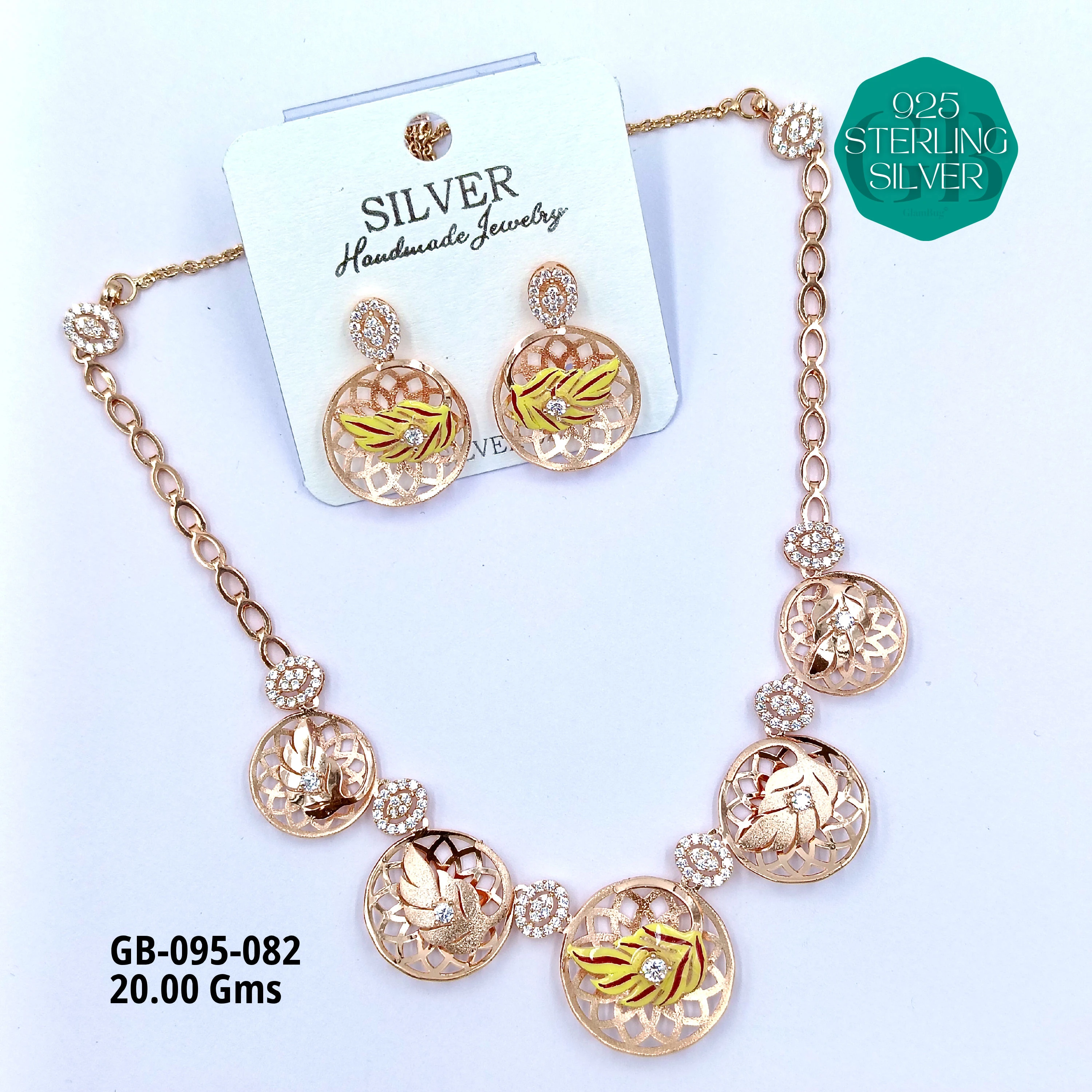 NECKLACES CNC - Premium 925 Silver Jewellery - SKU: GB-095-082 - Hyderabad Silver Importers