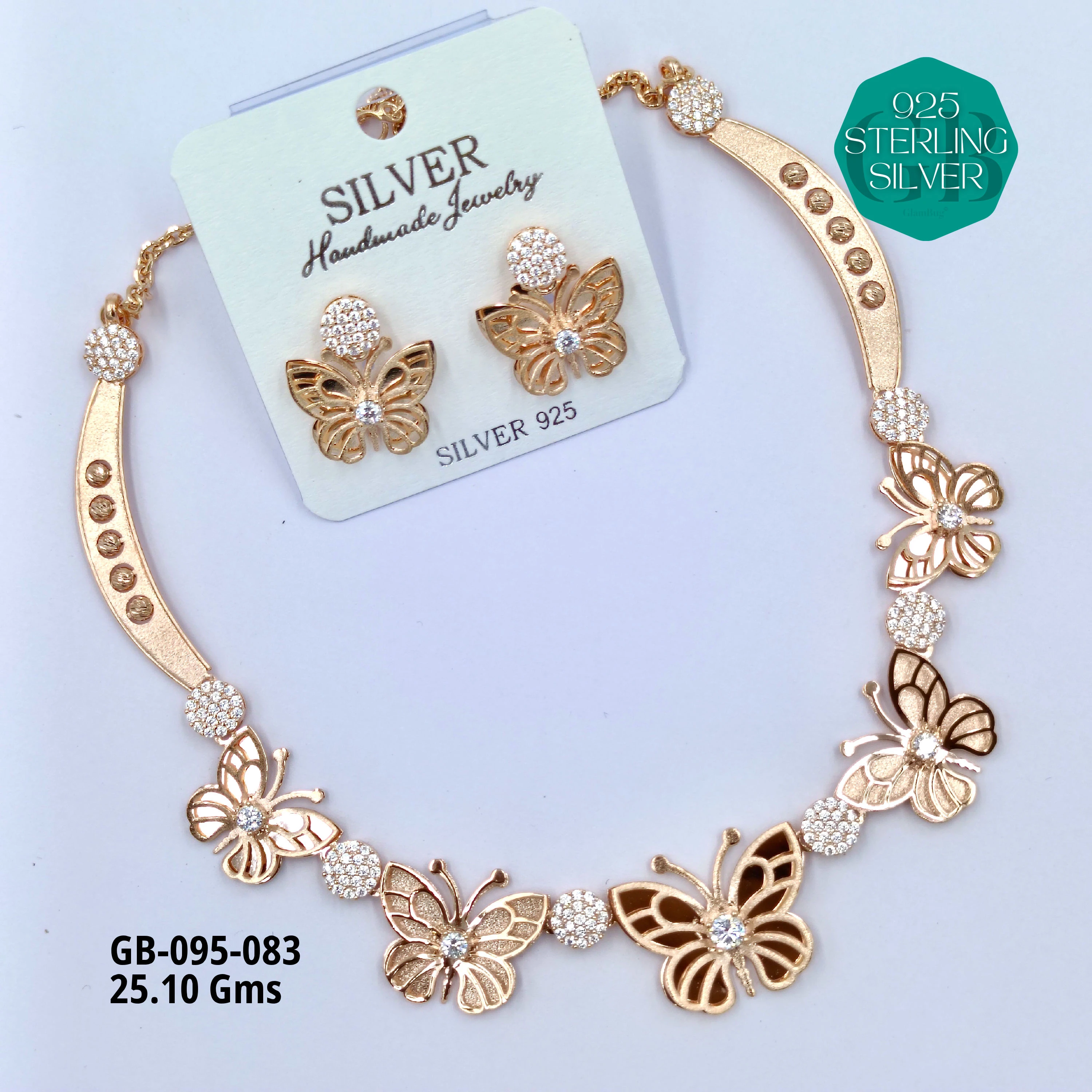 NECKLACES CNC - Premium 925 Silver Jewellery - SKU: GB-095-083 - Hyderabad Silver Importers