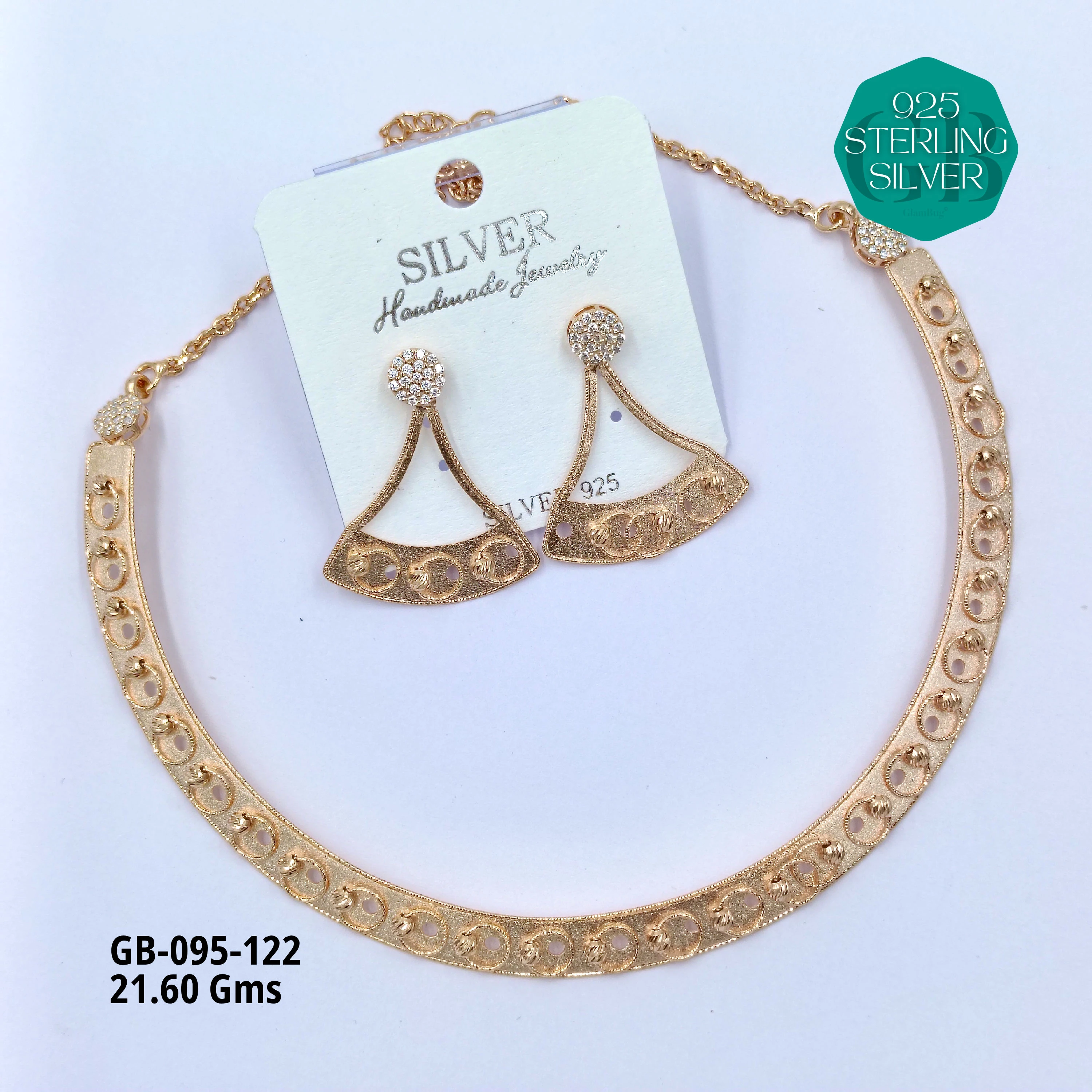 NECKLACES CNC - Premium 925 Silver Jewellery - SKU: GB-095-122 - Hyderabad Silver Importers