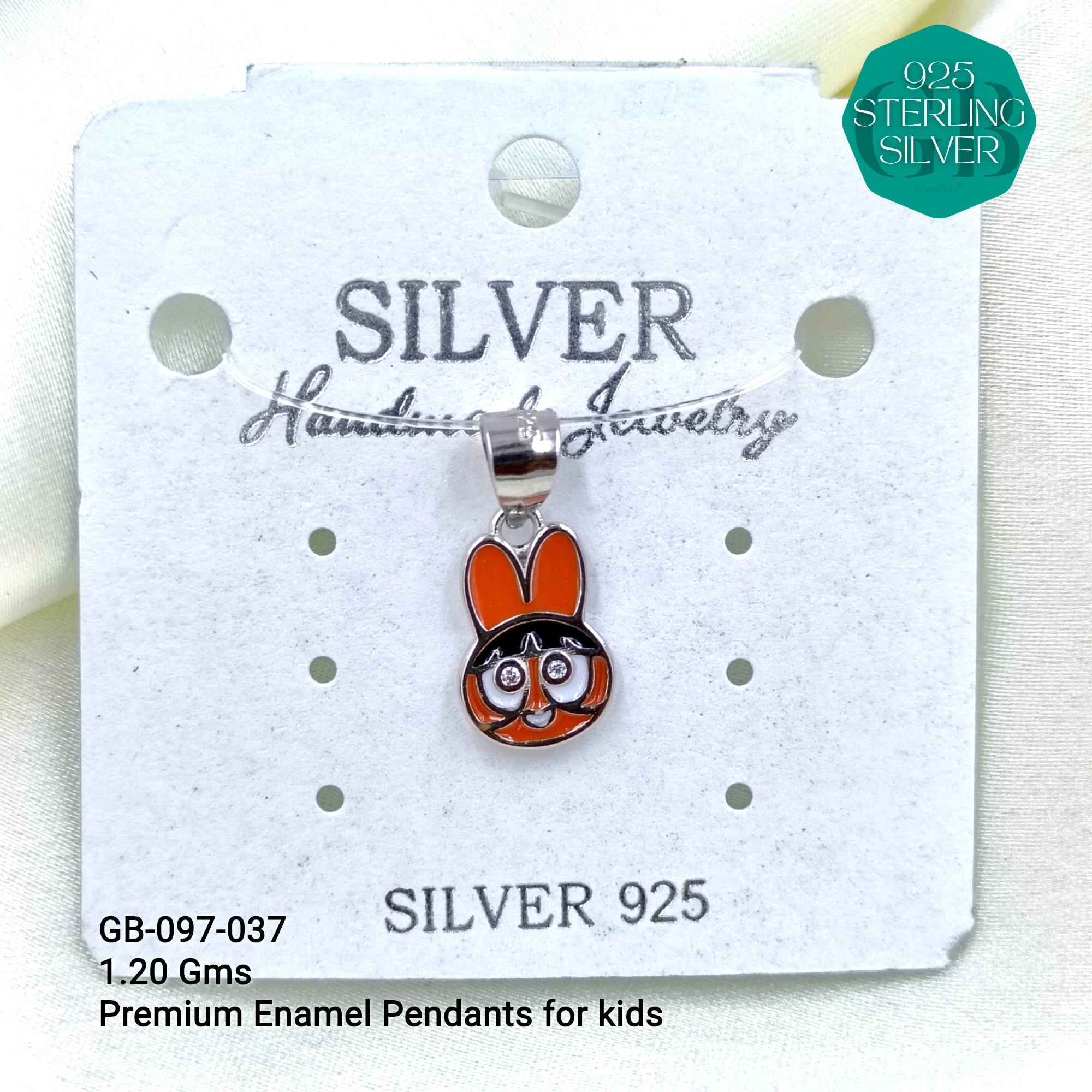 BABY ENAMEL TOY PENDANTS - Premium 925 Silver Jewellery - SKU: GB-097-037 - Hyderabad Silver Importers