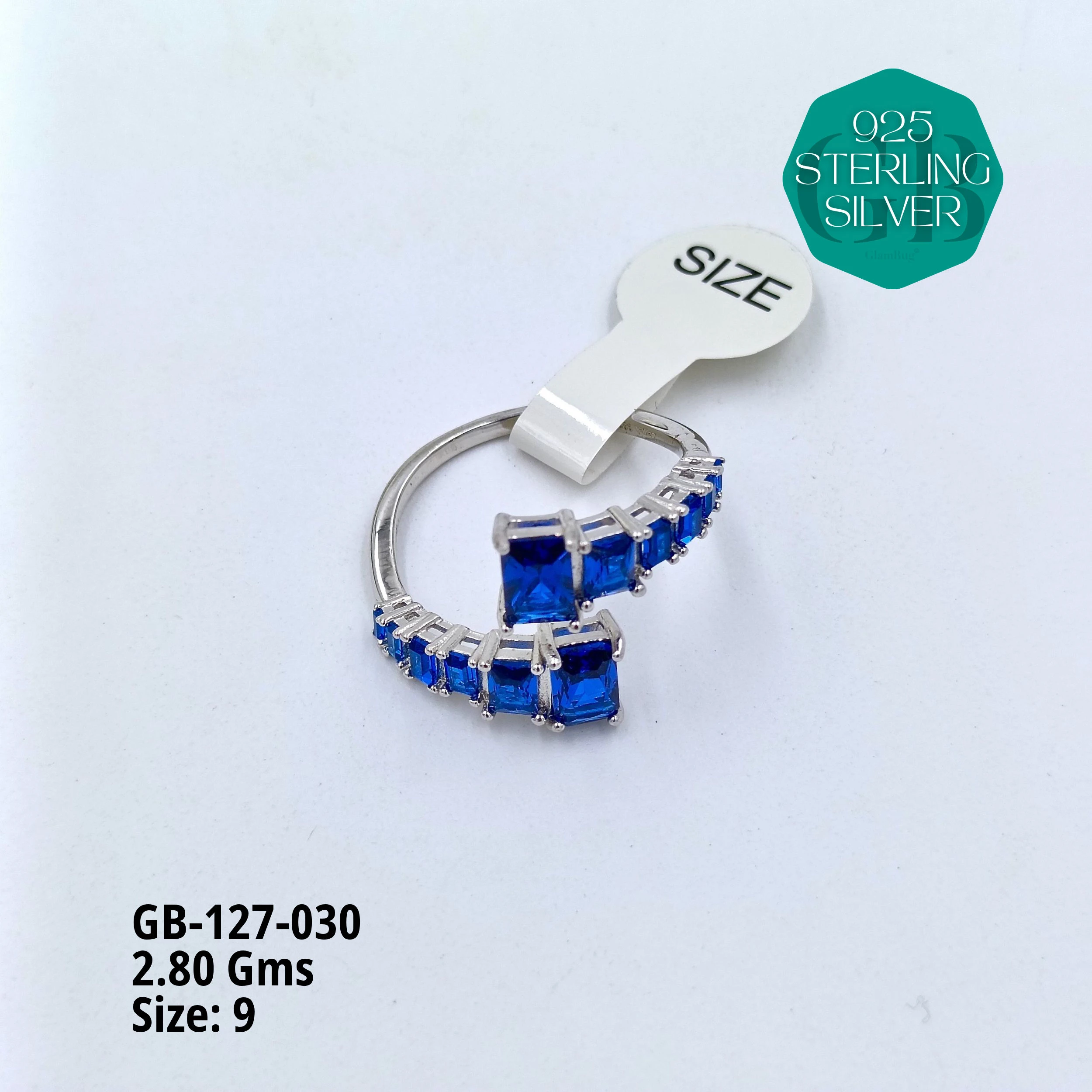 LUXURY - PREMIUM RINGS - Premium 925 Silver Jewellery - SKU: GB-127-030 - Hyderabad Silver Importers