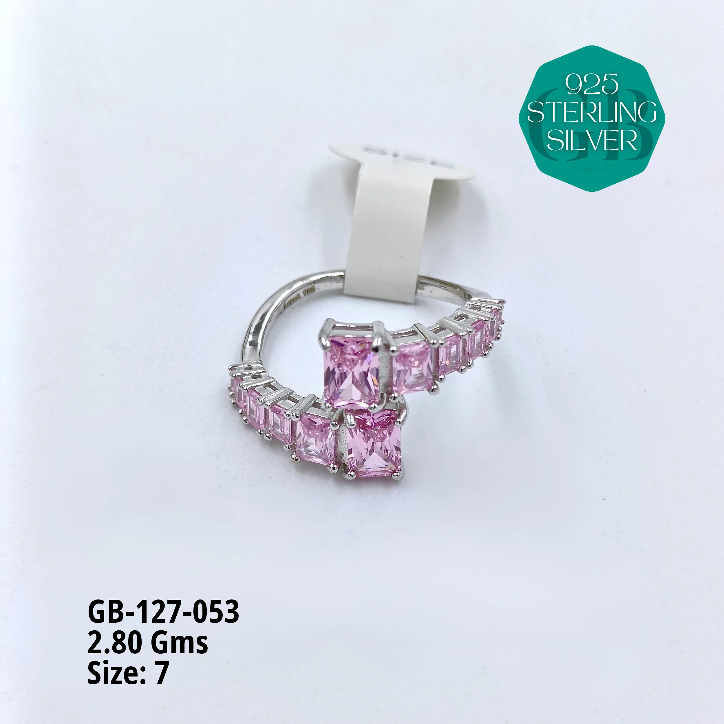 LUXURY - PREMIUM RINGS - Premium 925 Silver Jewellery - SKU: GB-127-053 - Hyderabad Silver Importers