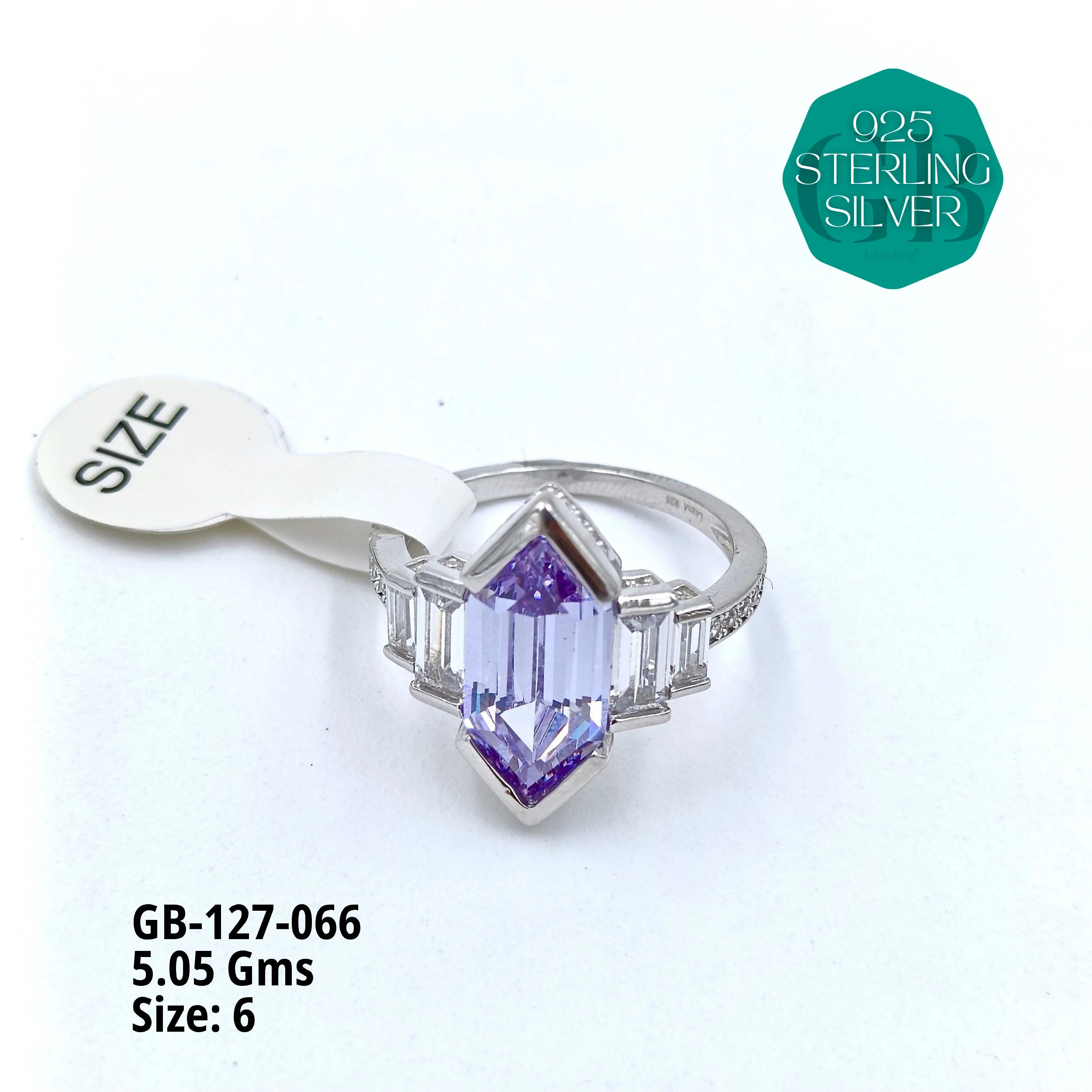 LUXURY - PREMIUM RINGS - Premium 925 Silver Jewellery - SKU: GB-127-066 - Hyderabad Silver Importers