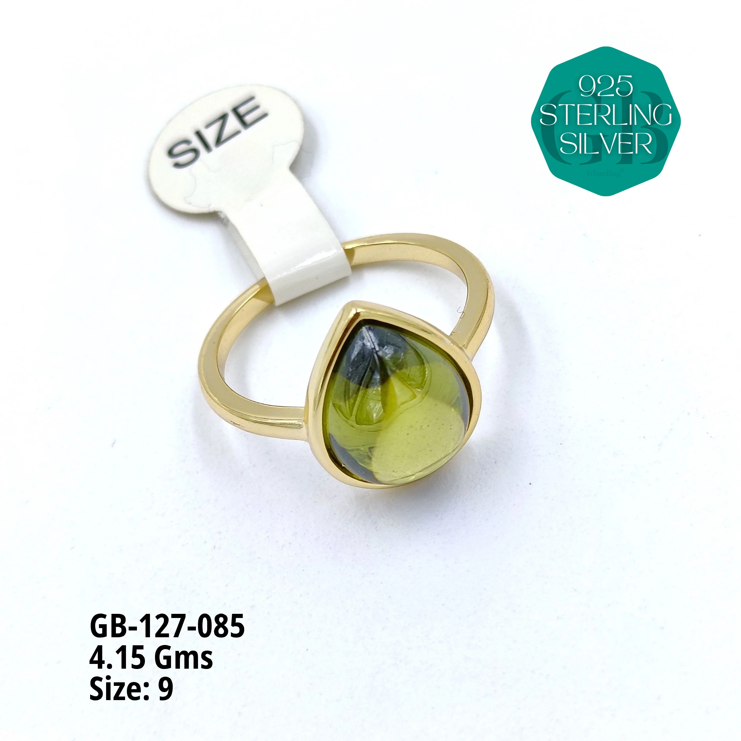 LUXURY - PREMIUM RINGS - Premium 925 Silver Jewellery - SKU: GB-127-085 - Hyderabad Silver Importers