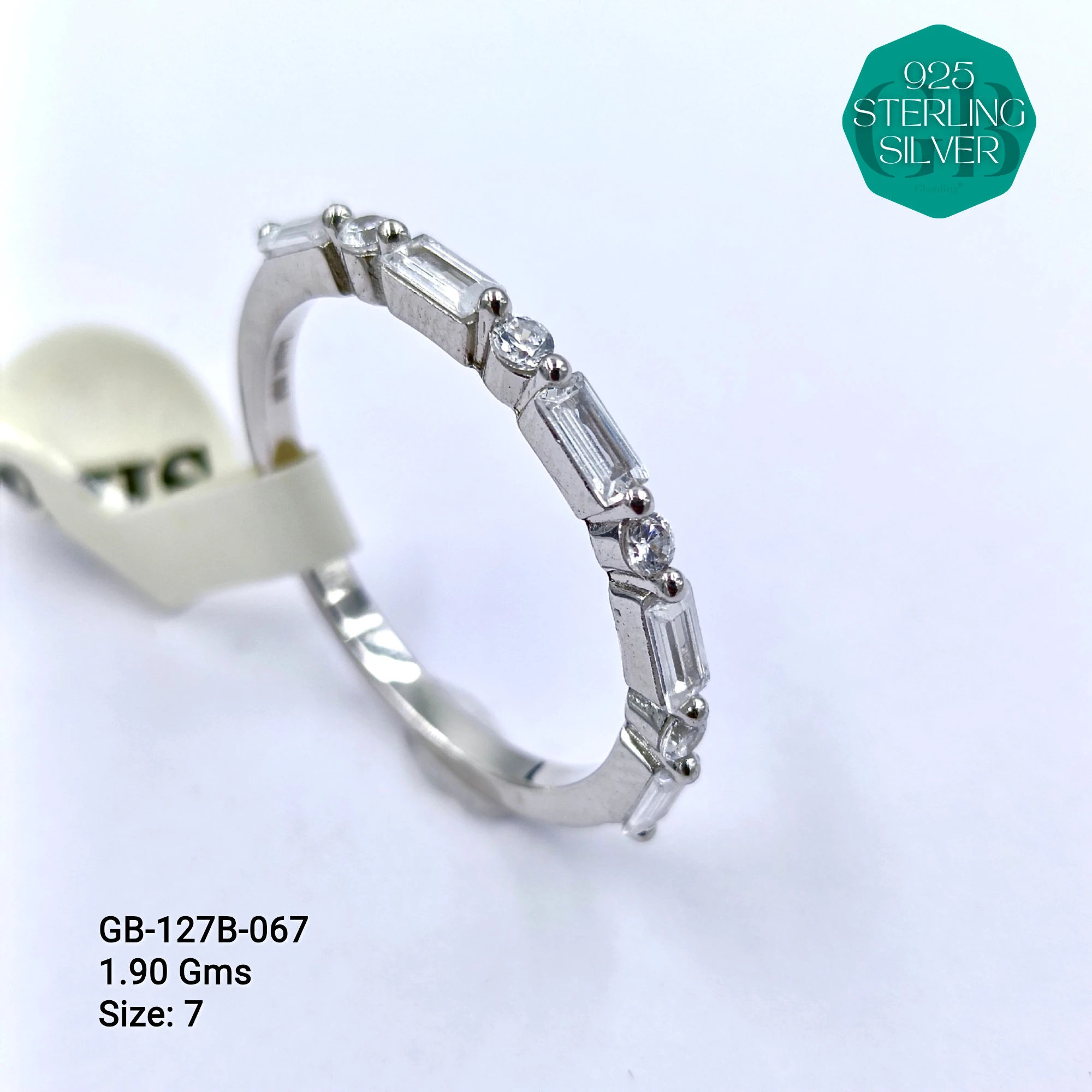 LUXURY - PREMIUM RINGS B - Premium 925 Silver Jewellery - SKU: GB-127B-067 - Hyderabad Silver Importers