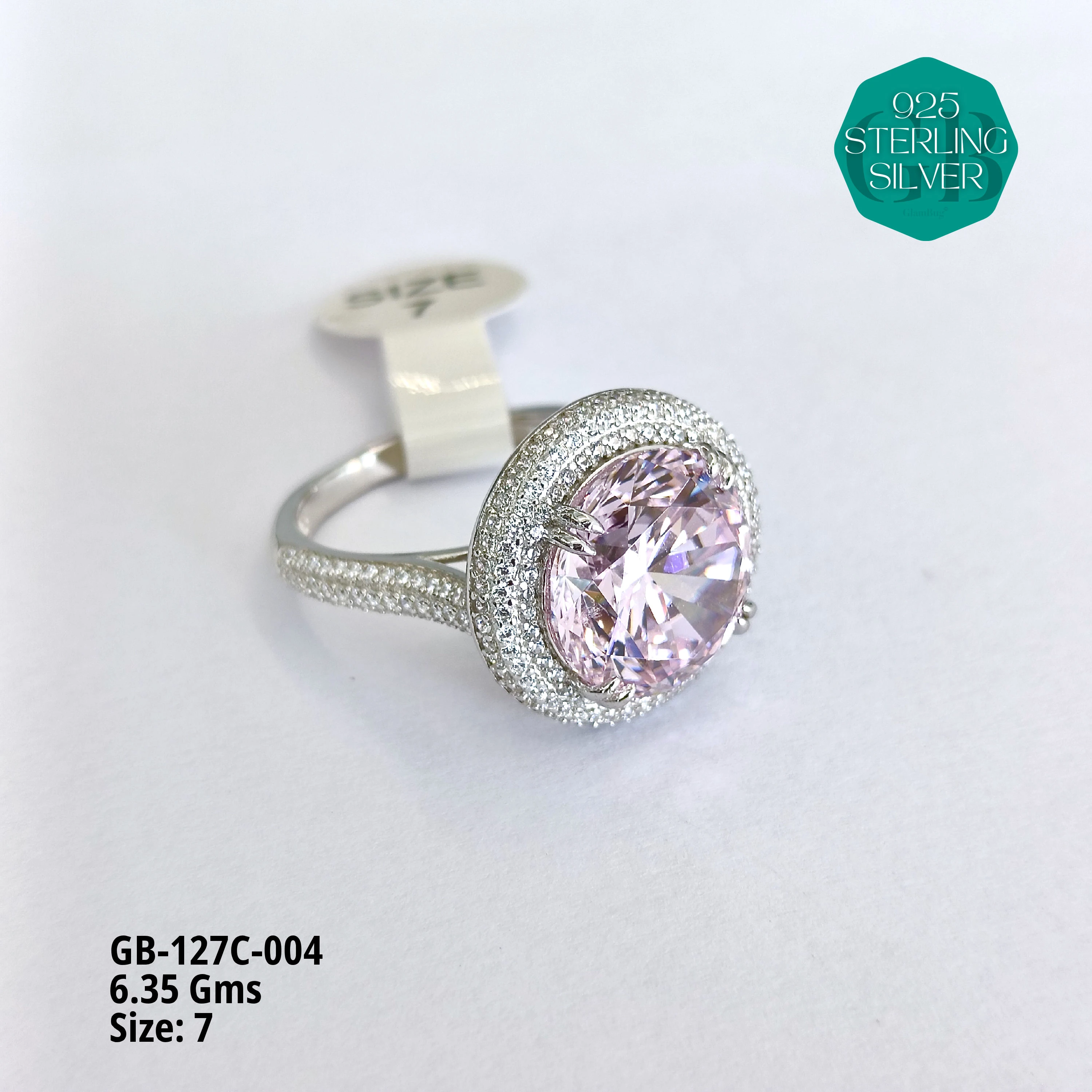 LUXURY - PREMIUM RINGS C - Premium 925 Silver Jewellery - SKU: GB-127C-004 - Hyderabad Silver Importers