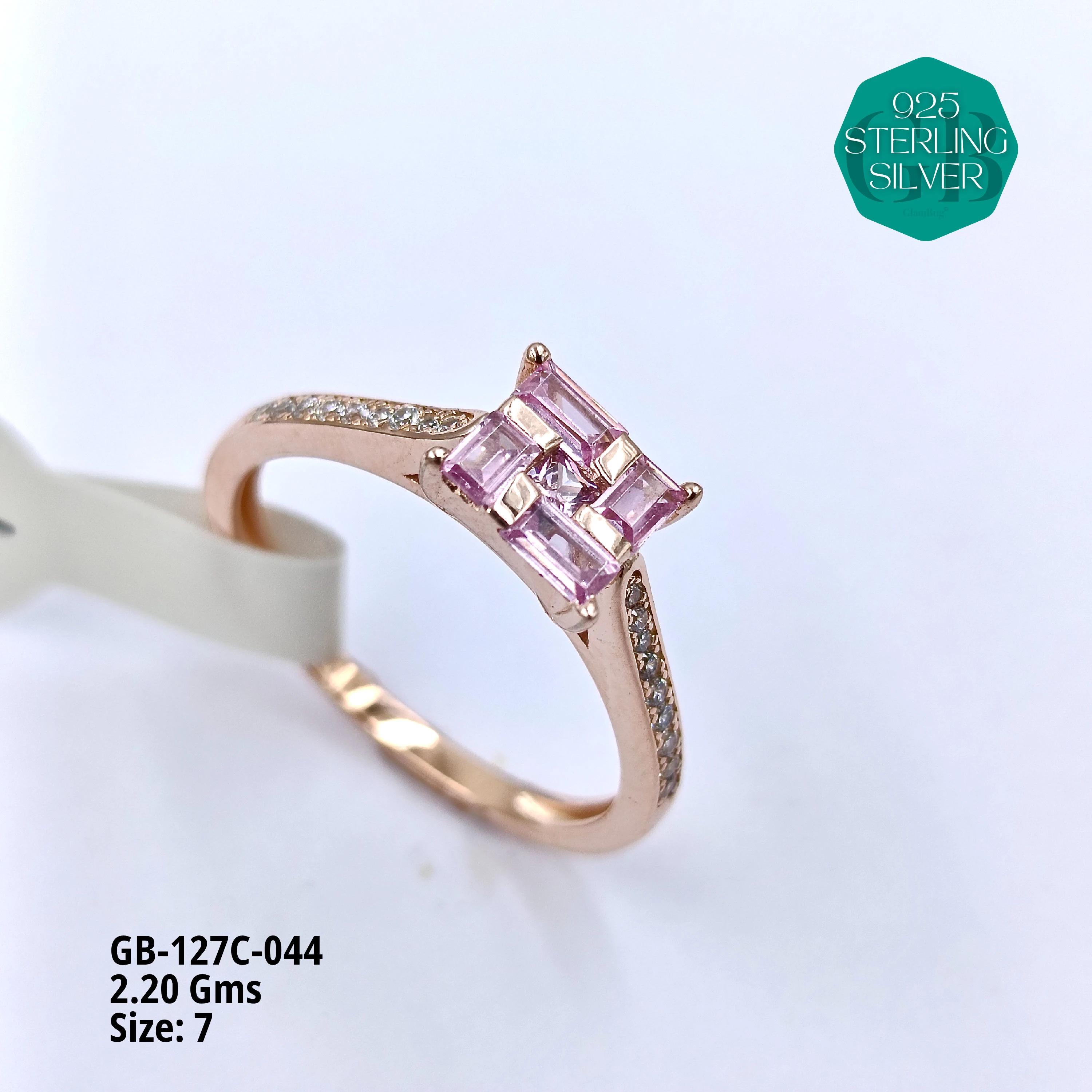 LUXURY - PREMIUM RINGS C - Premium 925 Silver Jewellery - SKU: GB-127C-044 - Hyderabad Silver Importers