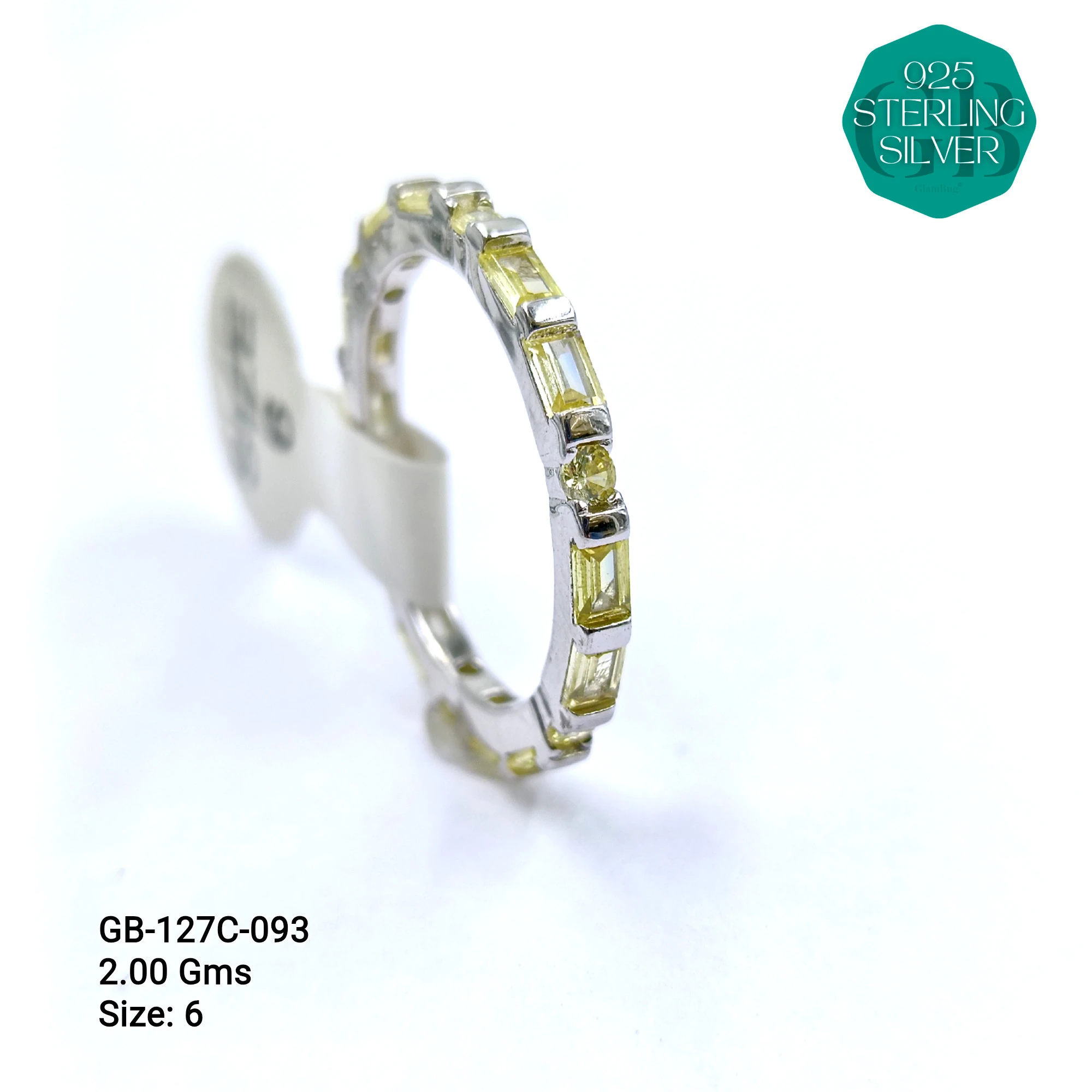 LUXURY - PREMIUM RINGS C - Premium 925 Silver Jewellery - SKU: GB-127C-093 - Hyderabad Silver Importers